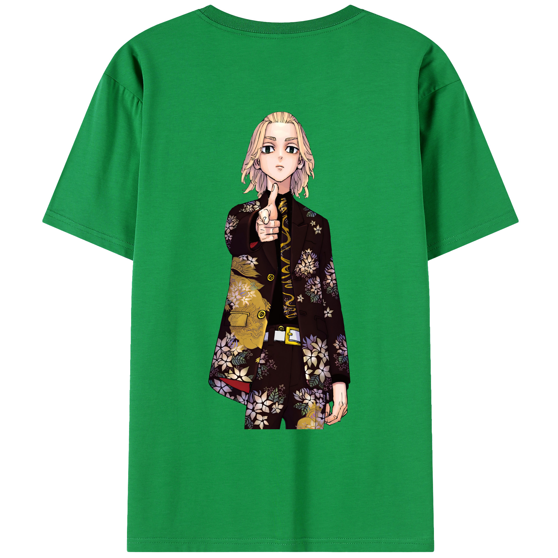 （画像用） 東京リベンジャーズ Tokyo Revengers 綿100％ メンズ半袖Tシャツ（バックプリント） 通気性