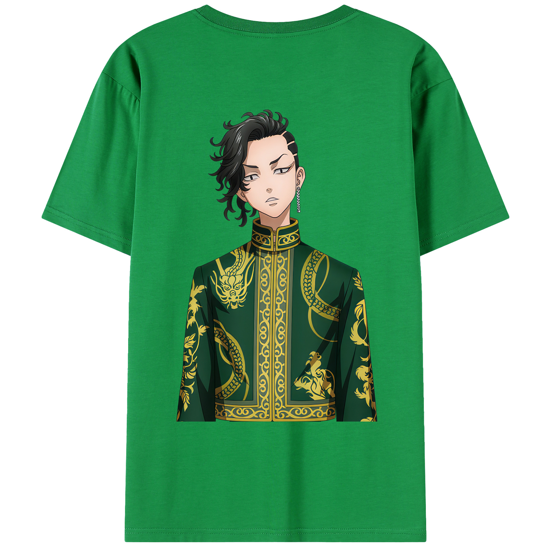 （画像用） 東京リベンジャーズ Tokyo Revengers 綿100％ メンズ半袖Tシャツ（バックプリント） 通気性