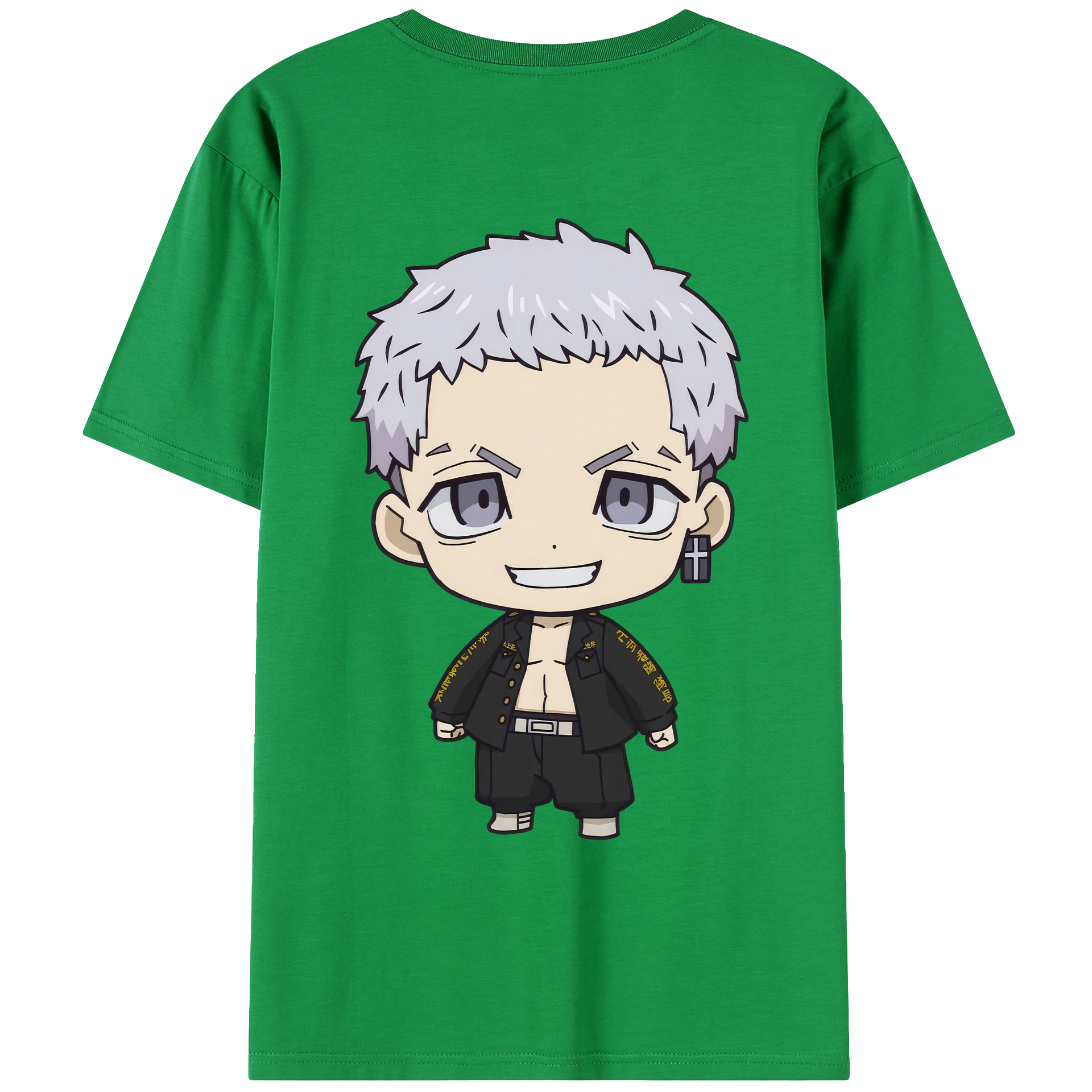 （画像用） 東京リベンジャーズ Tokyo Revengers 綿100％ メンズ半袖Tシャツ（バックプリント） 通気性