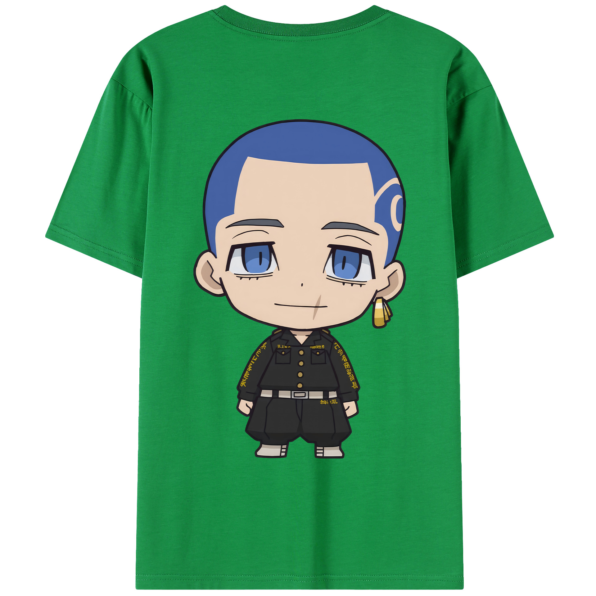 （画像用） 東京リベンジャーズ Tokyo Revengers 綿100％ メンズ半袖Tシャツ（バックプリント） 通気性
