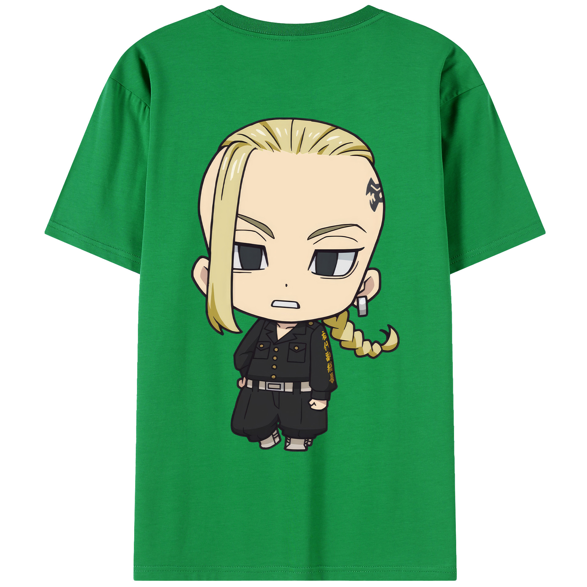 （画像用） 東京リベンジャーズ Tokyo Revengers 綿100％ メンズ半袖Tシャツ（バックプリント） 通気性