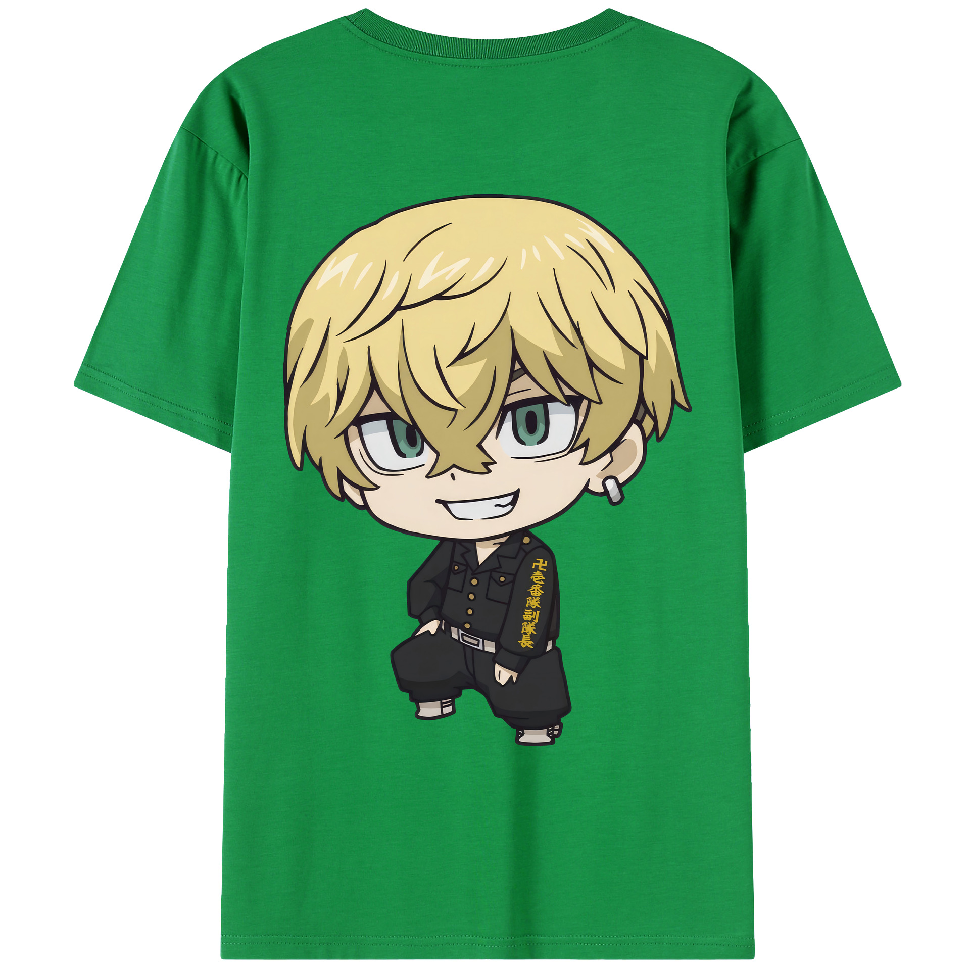 （画像用） 東京リベンジャーズ Tokyo Revengers 綿100％ メンズ半袖Tシャツ（バックプリント） 通気性