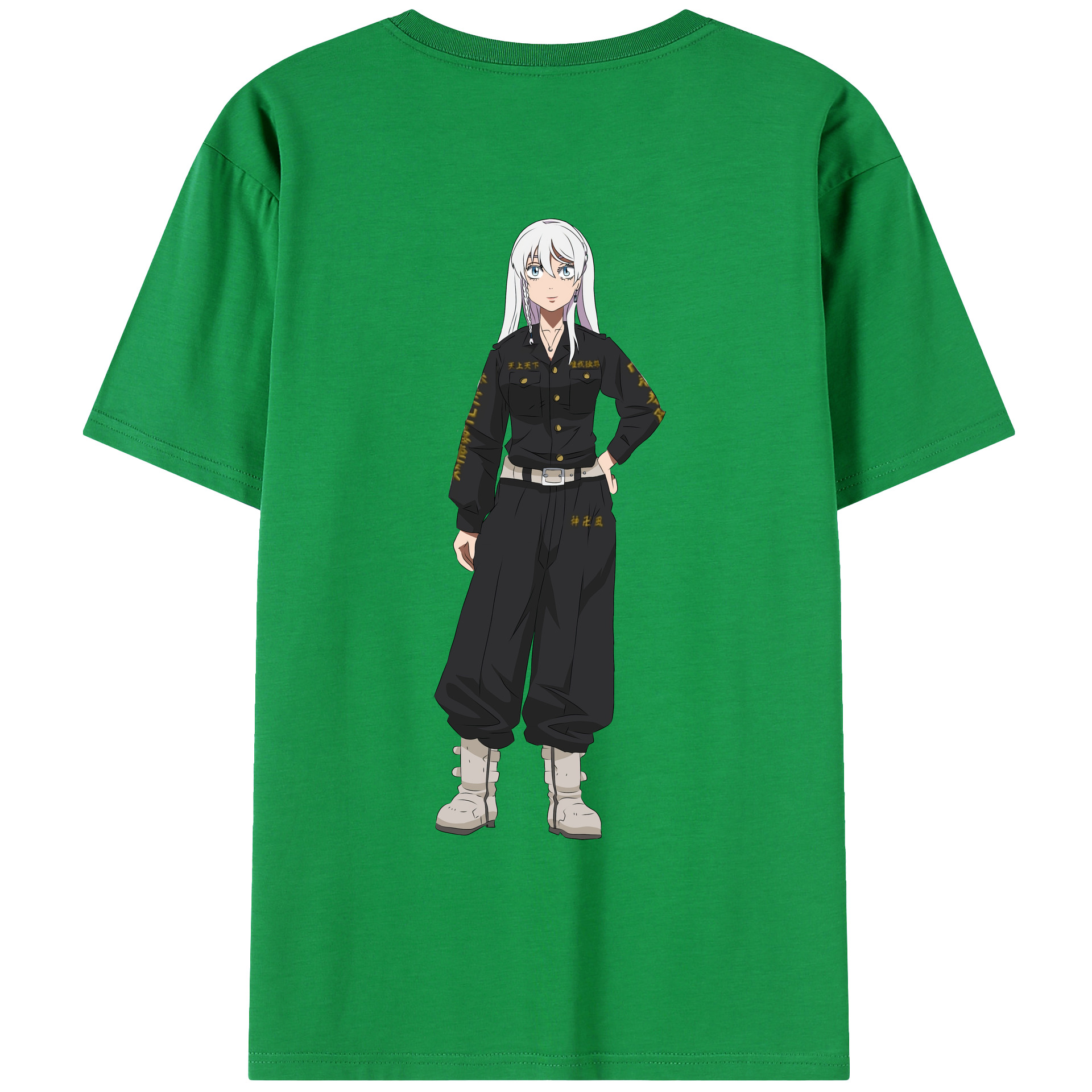 （画像用） 東京リベンジャーズ Tokyo Revengers 綿100％ メンズ半袖Tシャツ（バックプリント） 通気性