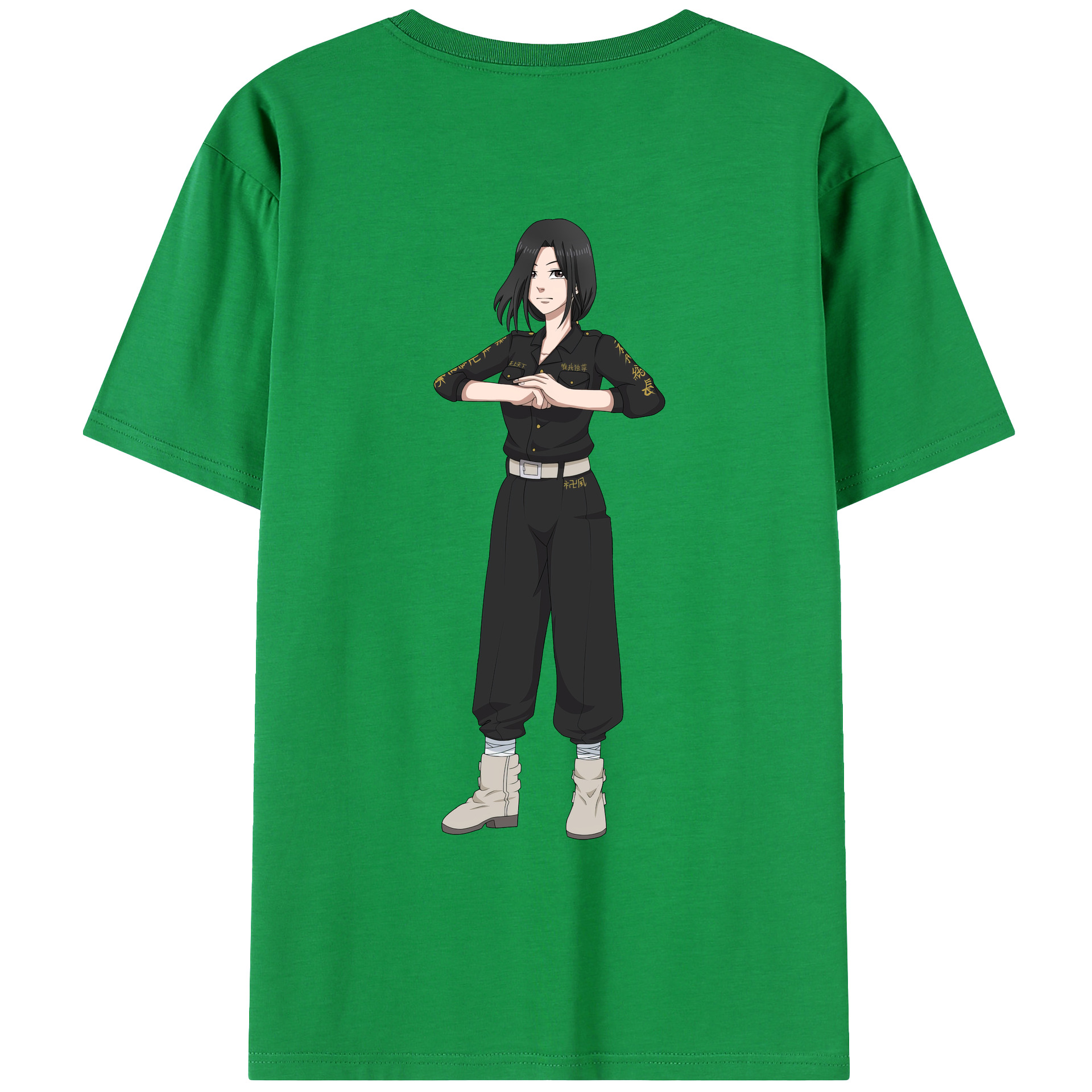 （画像用） 東京リベンジャーズ Tokyo Revengers 綿100％ メンズ半袖Tシャツ（バックプリント） 通気性