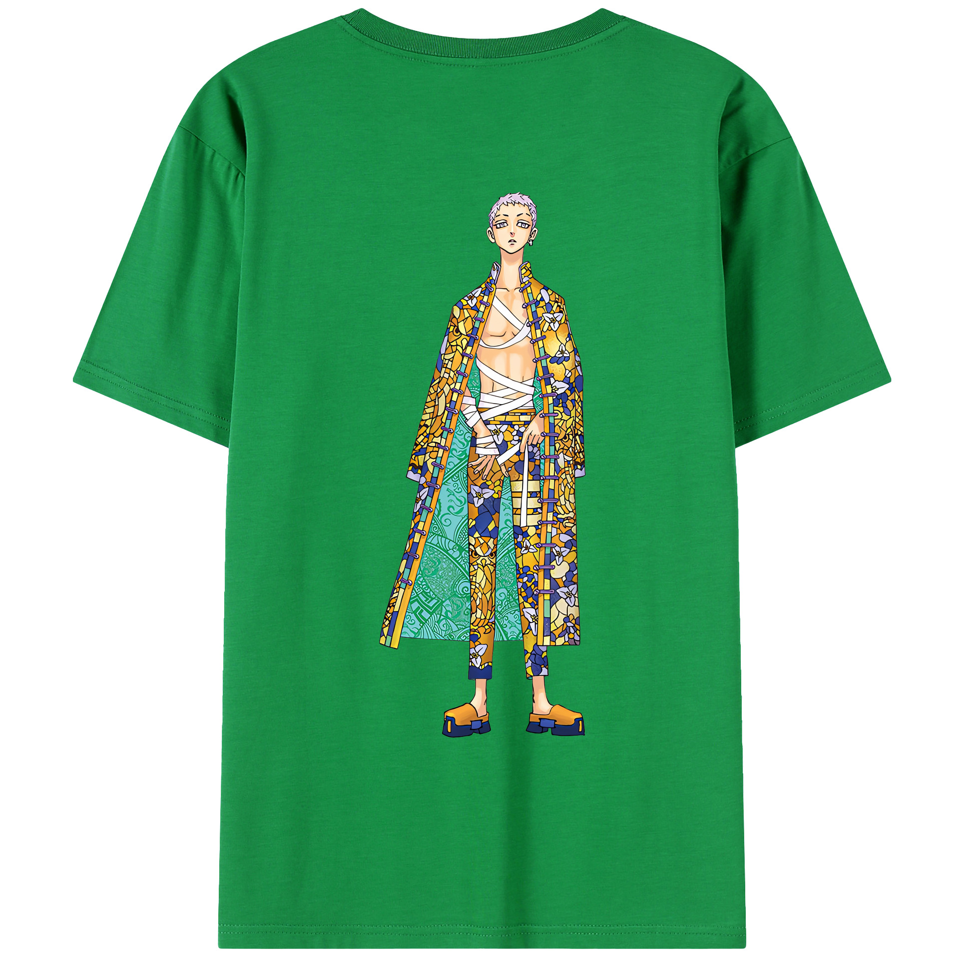 （画像用） 東京リベンジャーズ Tokyo Revengers 綿100％ メンズ半袖Tシャツ（バックプリント） 通気性