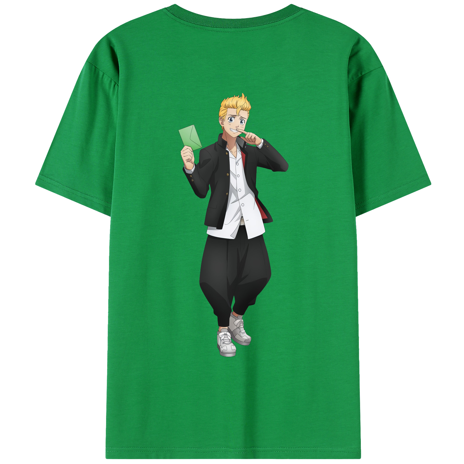 （画像用） 東京リベンジャーズ Tokyo Revengers 綿100％ メンズ半袖Tシャツ（バックプリント） 通気性