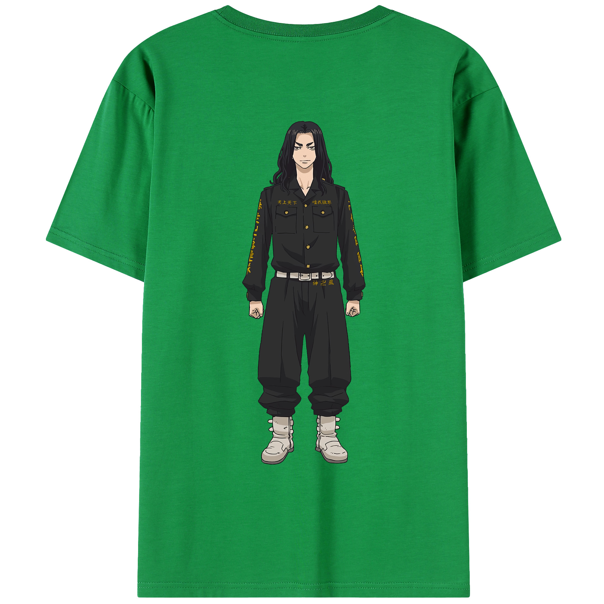 （画像用） 東京リベンジャーズ Tokyo Revengers 綿100％ メンズ半袖Tシャツ（バックプリント） 通気性