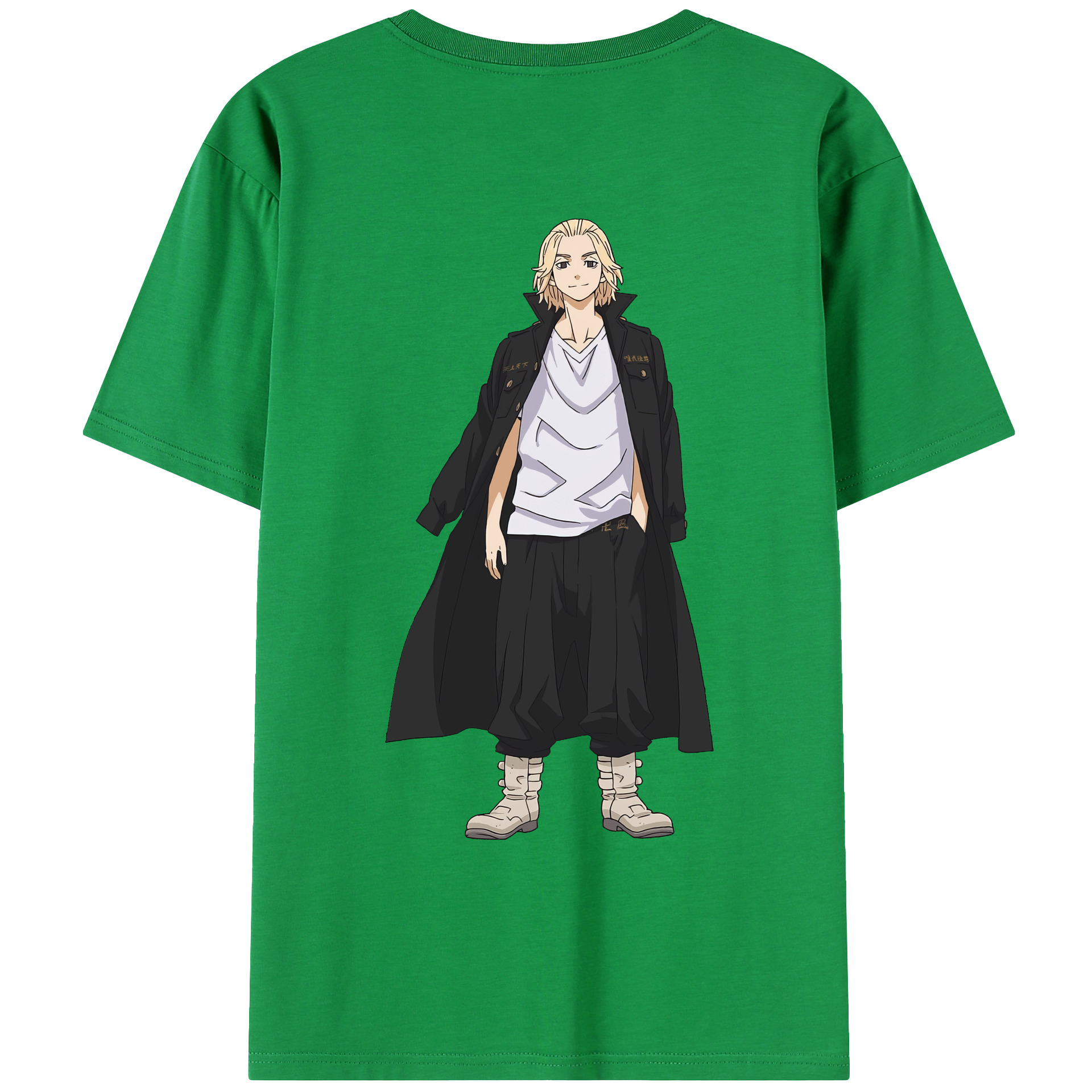 （画像用） 東京リベンジャーズ Tokyo Revengers 綿100％ メンズ半袖Tシャツ（バックプリント） 通気性