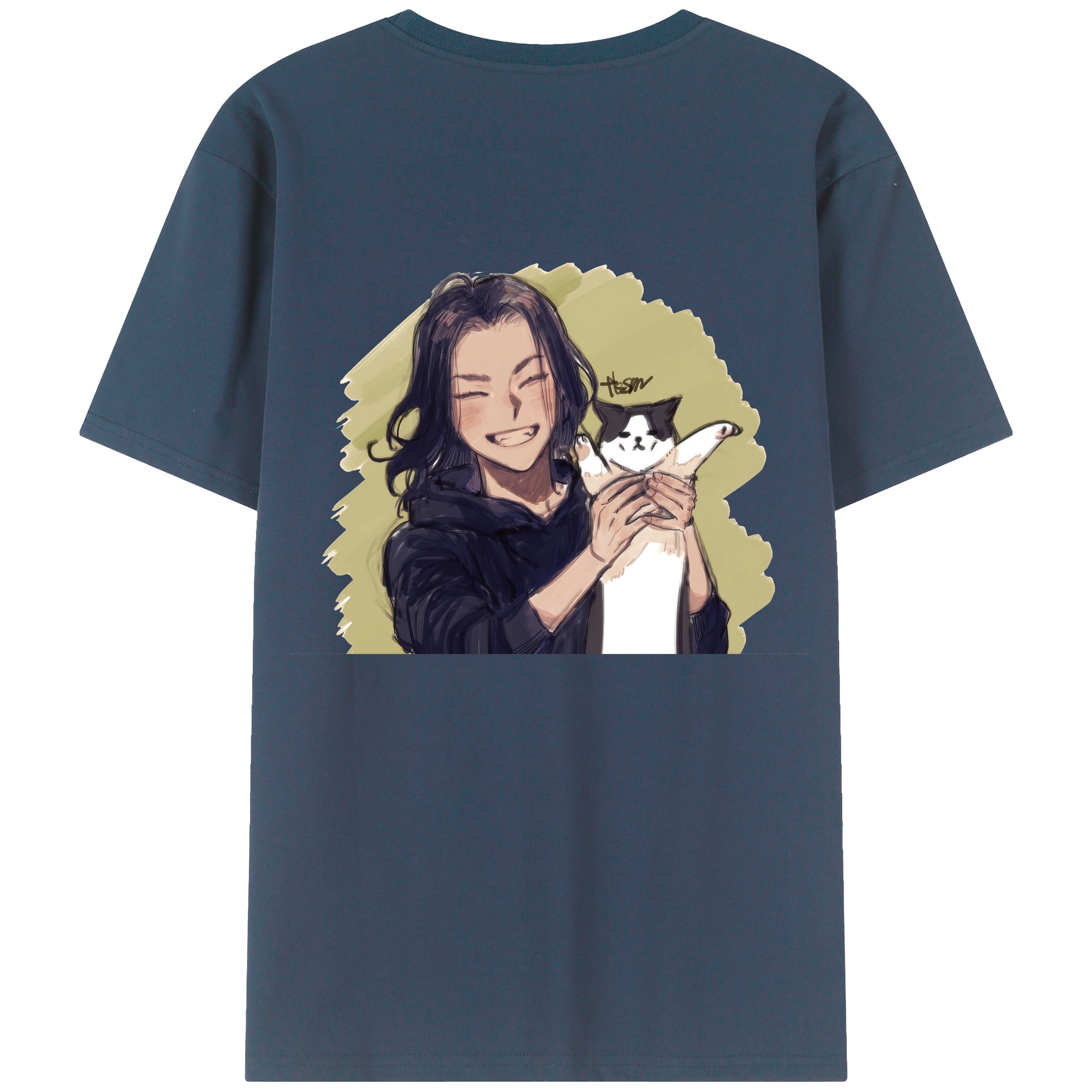 （画像用） 東京リベンジャーズ Tokyo Revengers 綿100％ メンズ半袖Tシャツ（バックプリント） 通気性