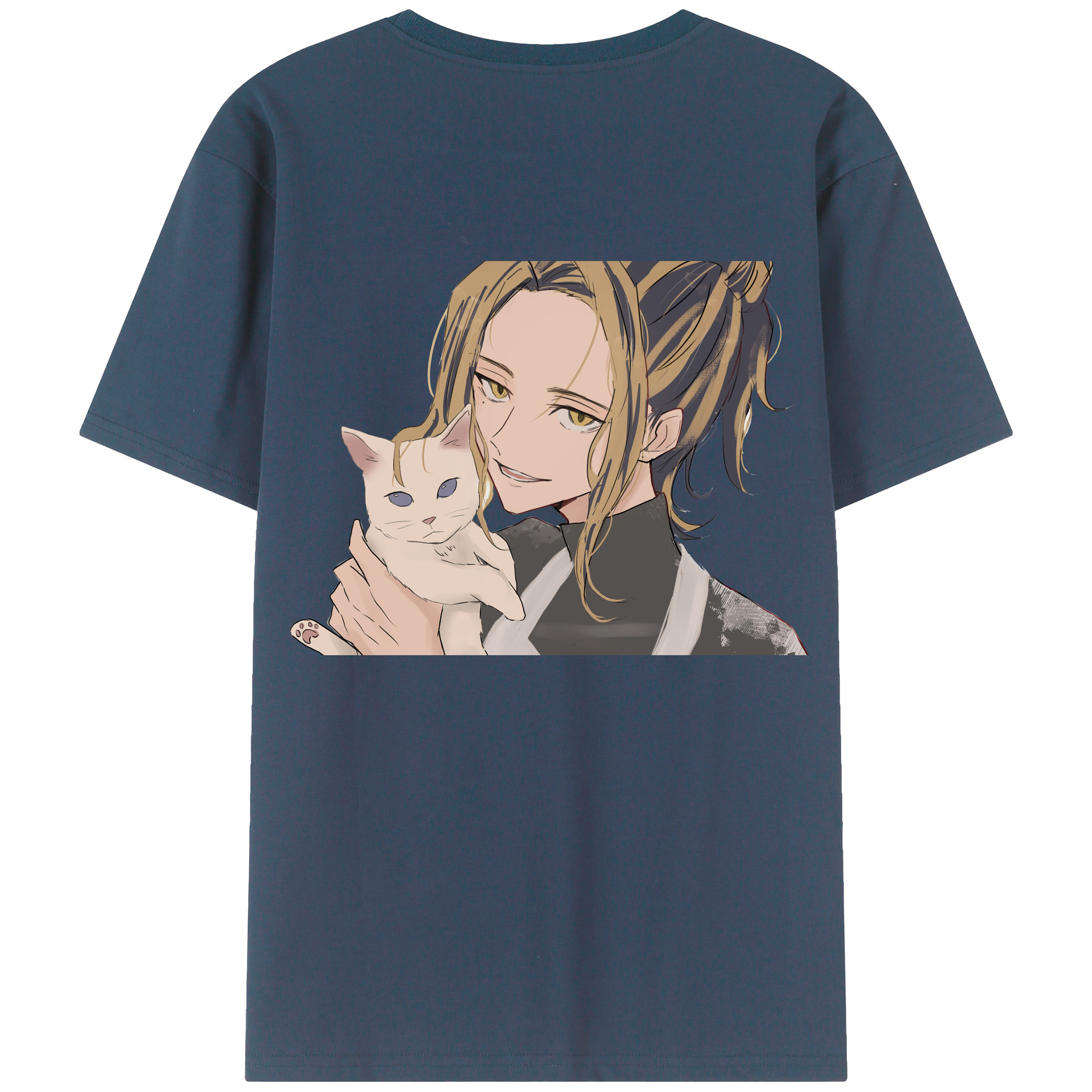 （画像用） 東京リベンジャーズ Tokyo Revengers 綿100％ メンズ半袖Tシャツ（バックプリント） 通気性