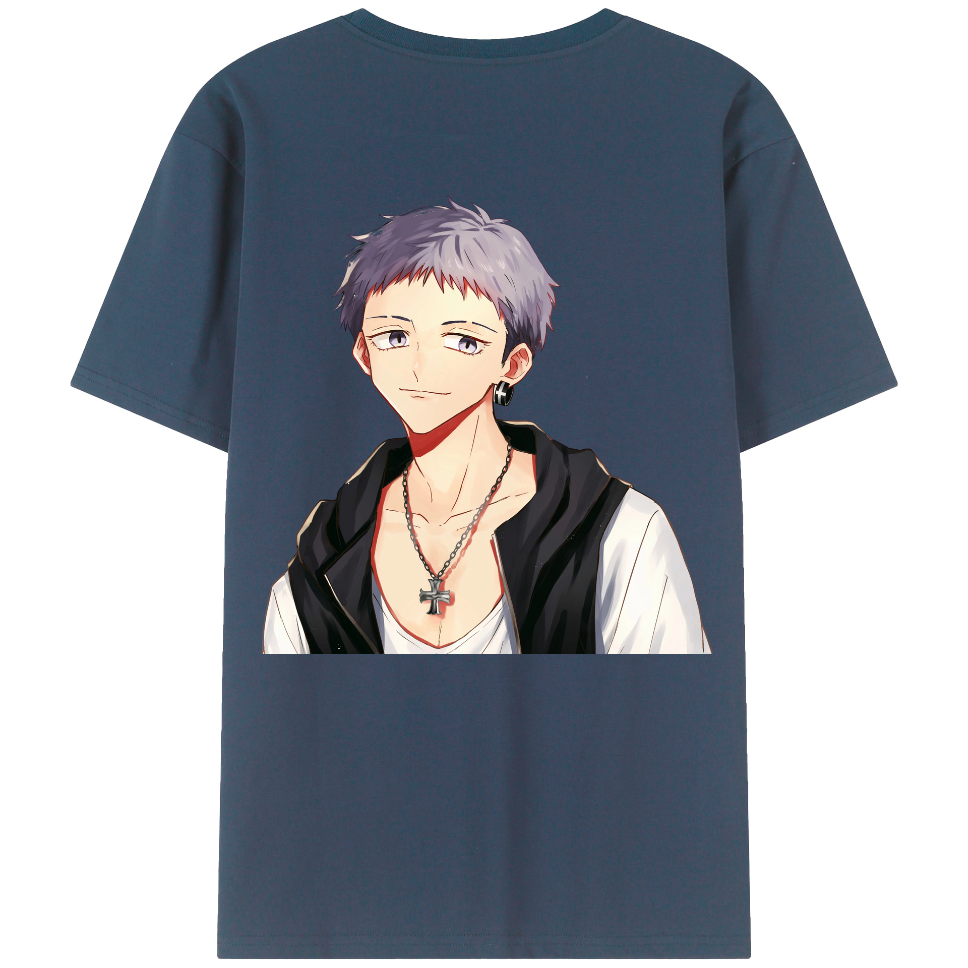 （画像用） 東京リベンジャーズ Tokyo Revengers 綿100％ メンズ半袖Tシャツ（バックプリント） 通気性