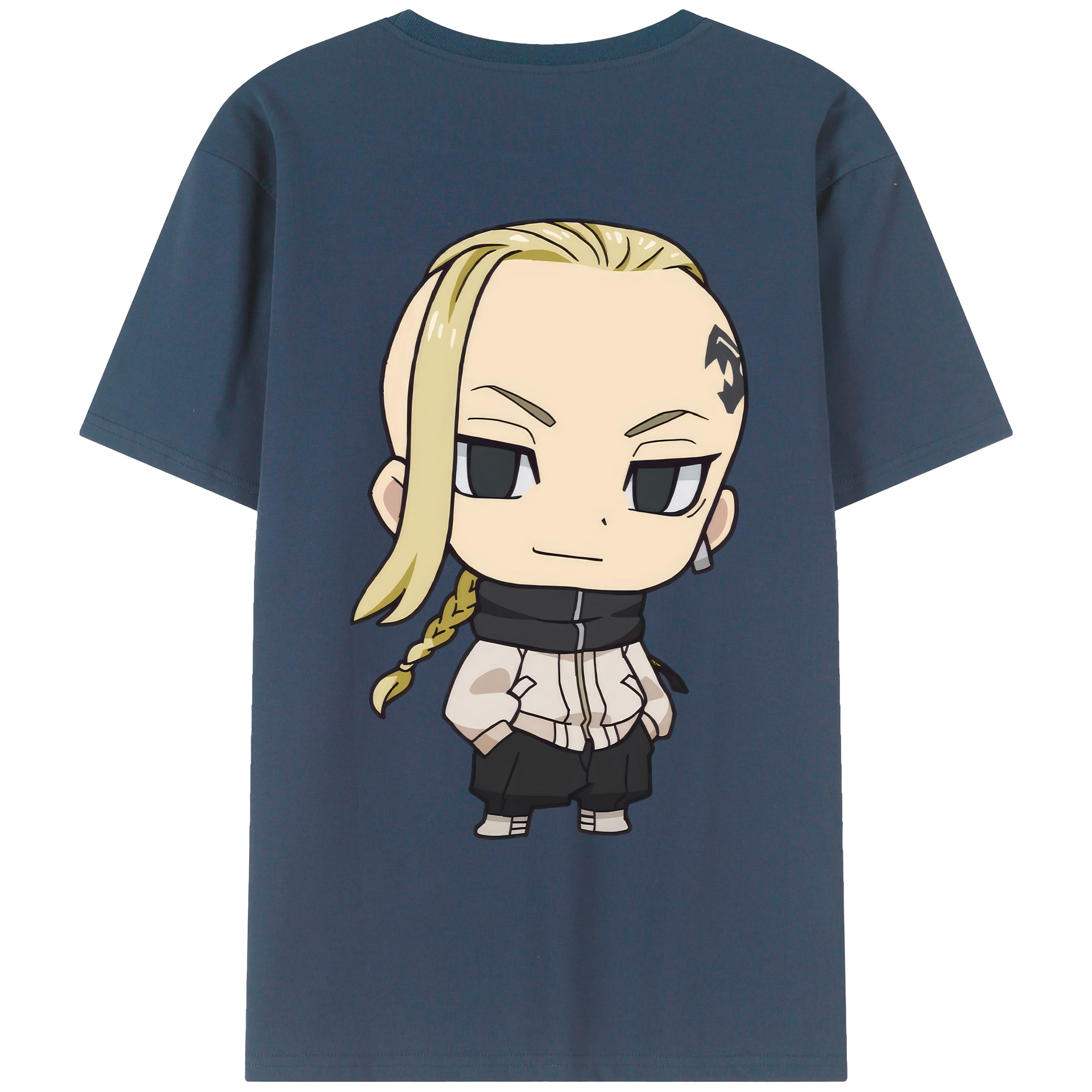 （画像用） 東京リベンジャーズ Tokyo Revengers 綿100％ メンズ半袖Tシャツ（バックプリント） 通気性