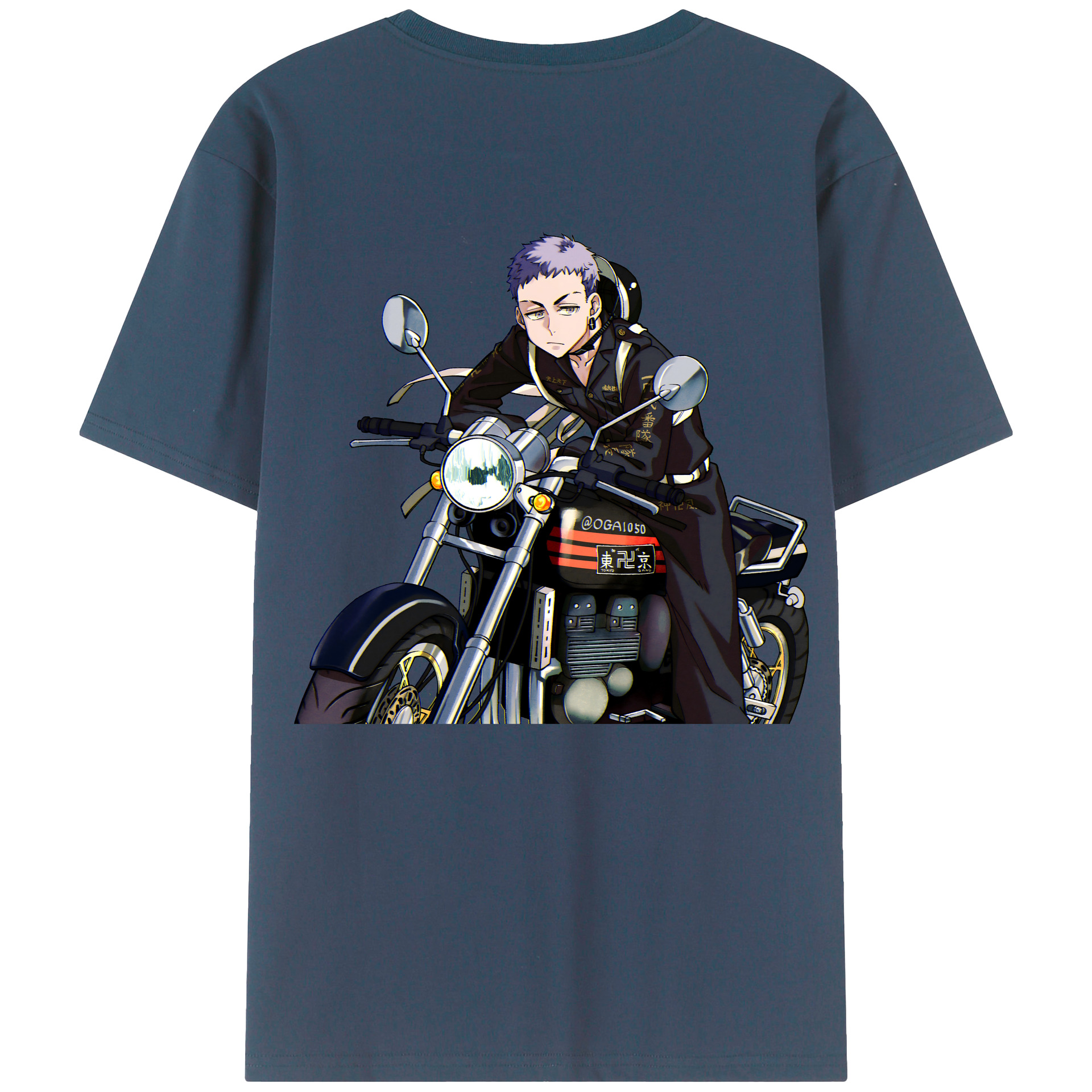 （画像用） 東京リベンジャーズ Tokyo Revengers 綿100％ メンズ半袖Tシャツ（バックプリント） 通気性