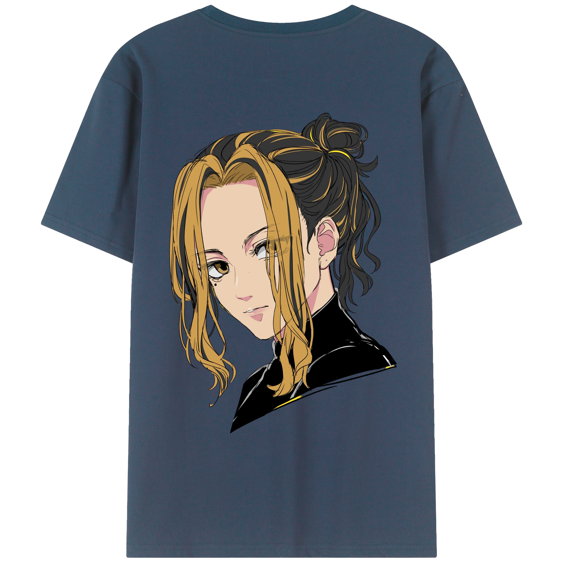 （画像用） 東京リベンジャーズ Tokyo Revengers 綿100％ メンズ半袖Tシャツ（バックプリント） 通気性