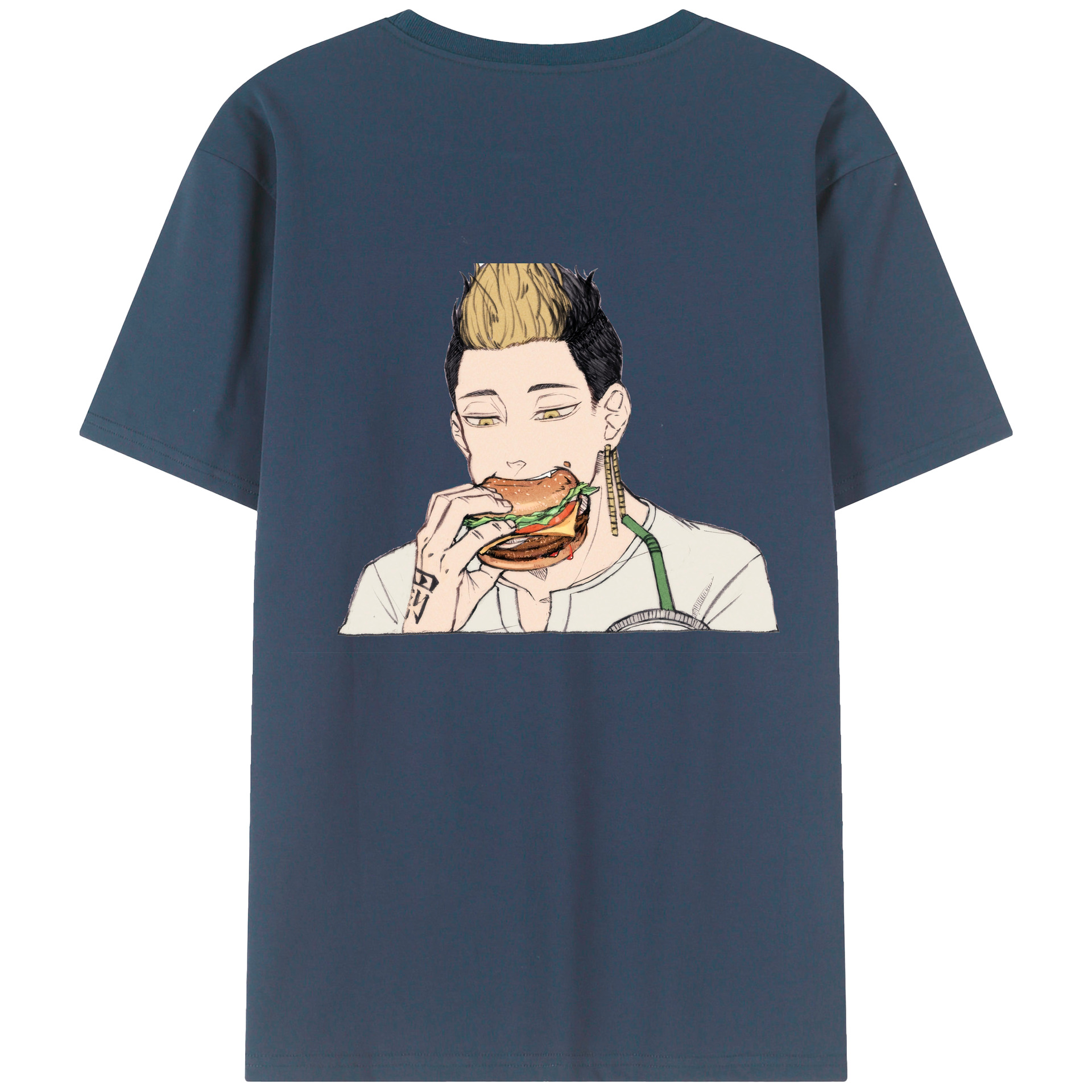 （画像用） 東京リベンジャーズ Tokyo Revengers 綿100％ メンズ半袖Tシャツ（バックプリント） 通気性