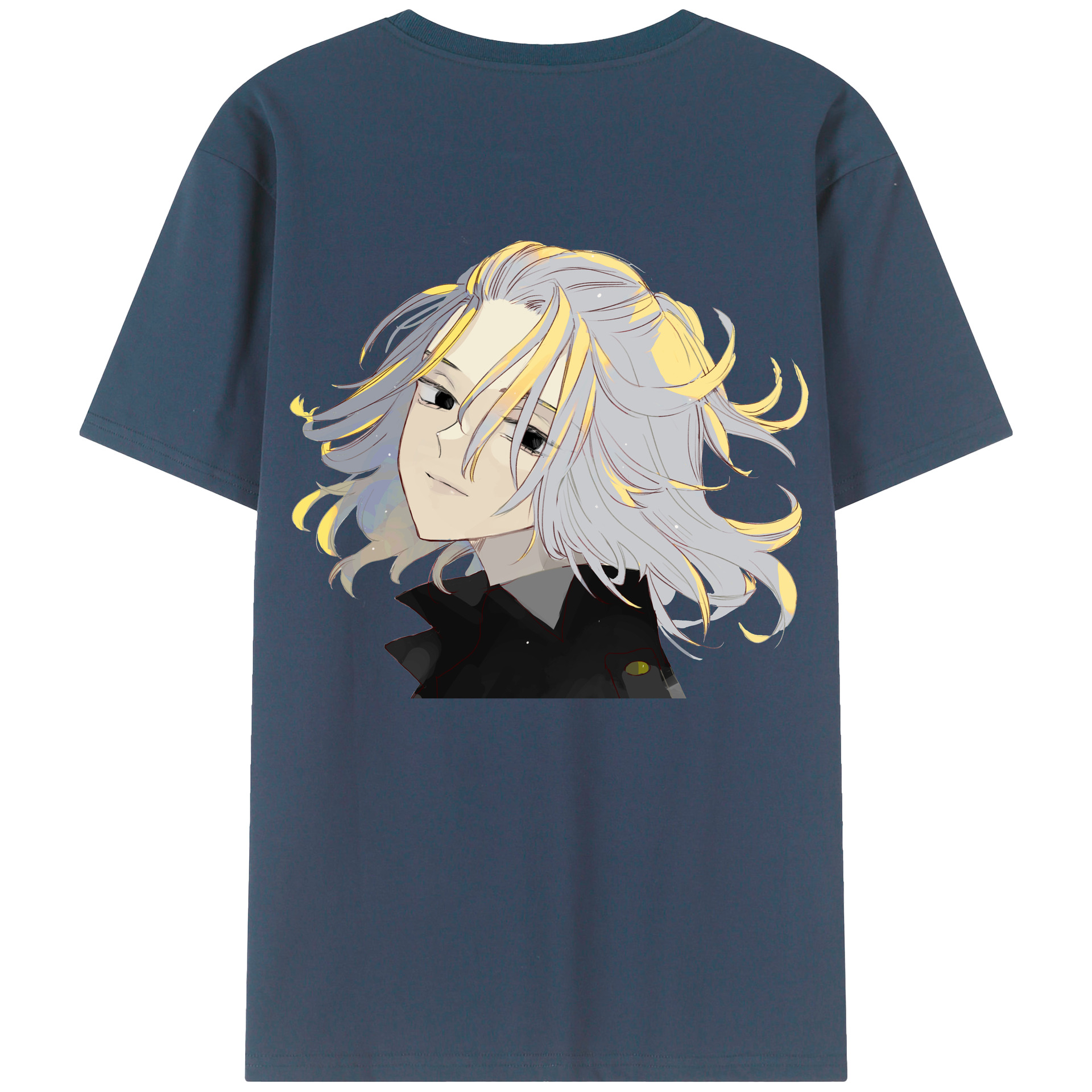 （画像用） 東京リベンジャーズ Tokyo Revengers 綿100％ メンズ半袖Tシャツ（バックプリント） 通気性