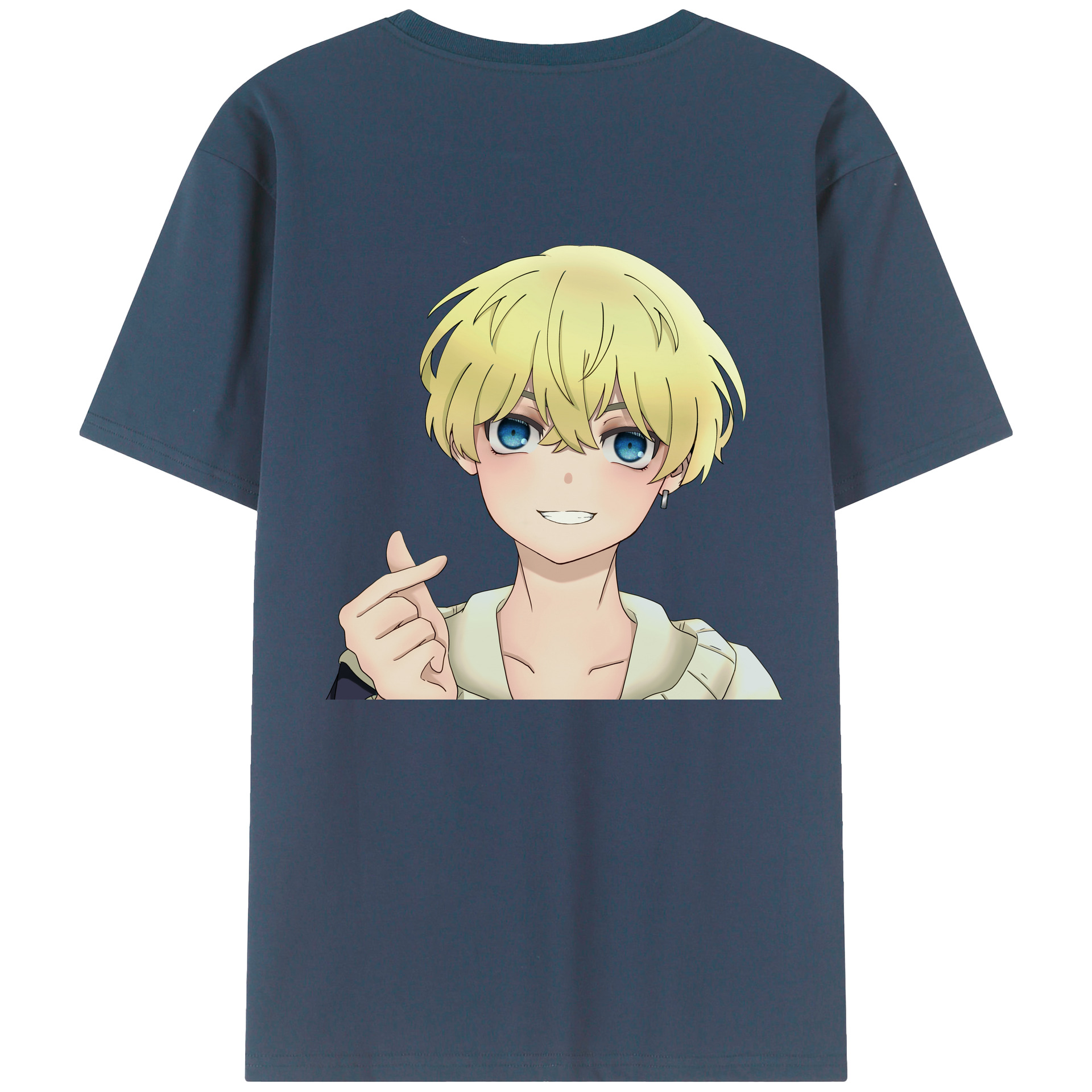 （画像用） 東京リベンジャーズ Tokyo Revengers 綿100％ メンズ半袖Tシャツ（バックプリント） 通気性