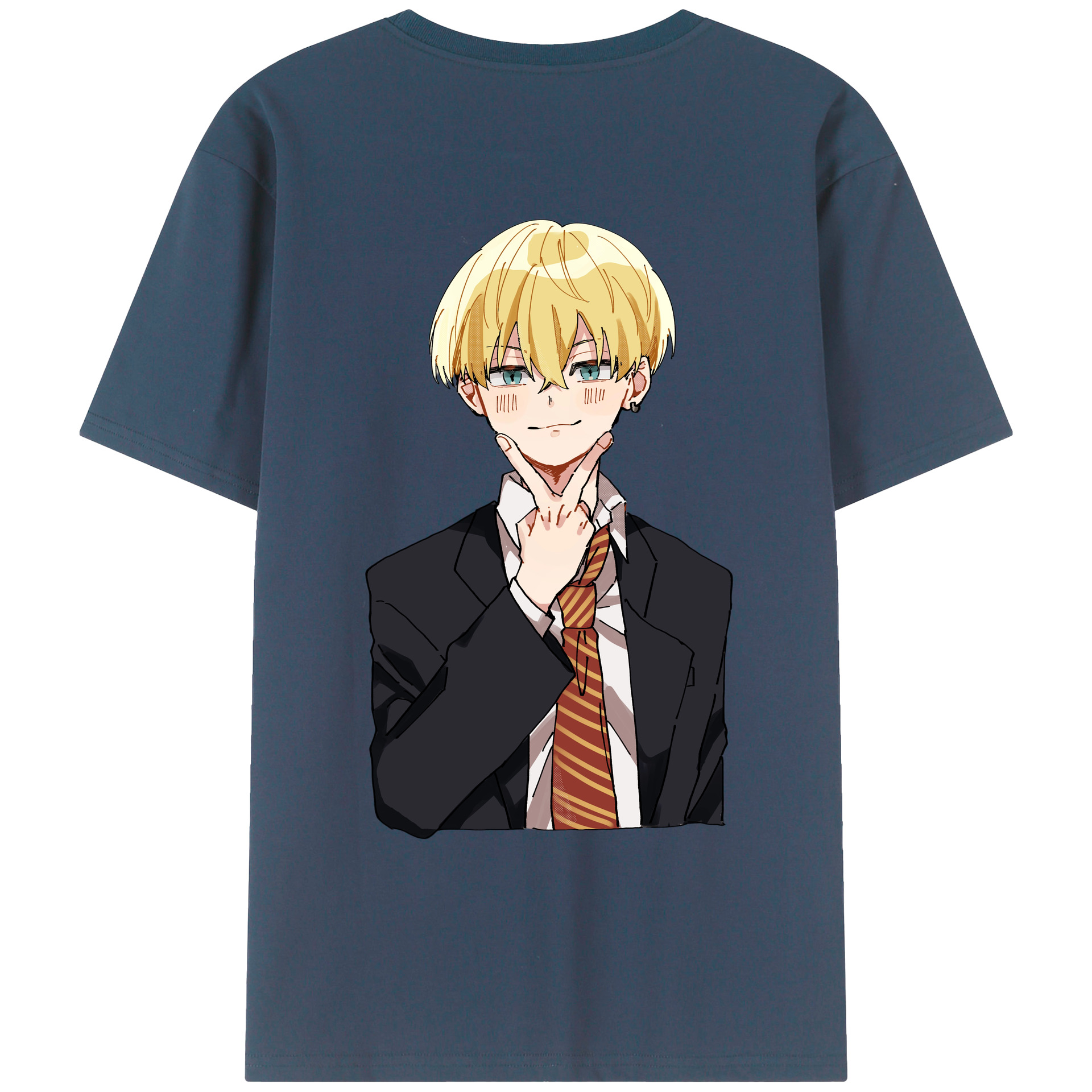 （画像用） 東京リベンジャーズ Tokyo Revengers 綿100％ メンズ半袖Tシャツ（バックプリント） 通気性