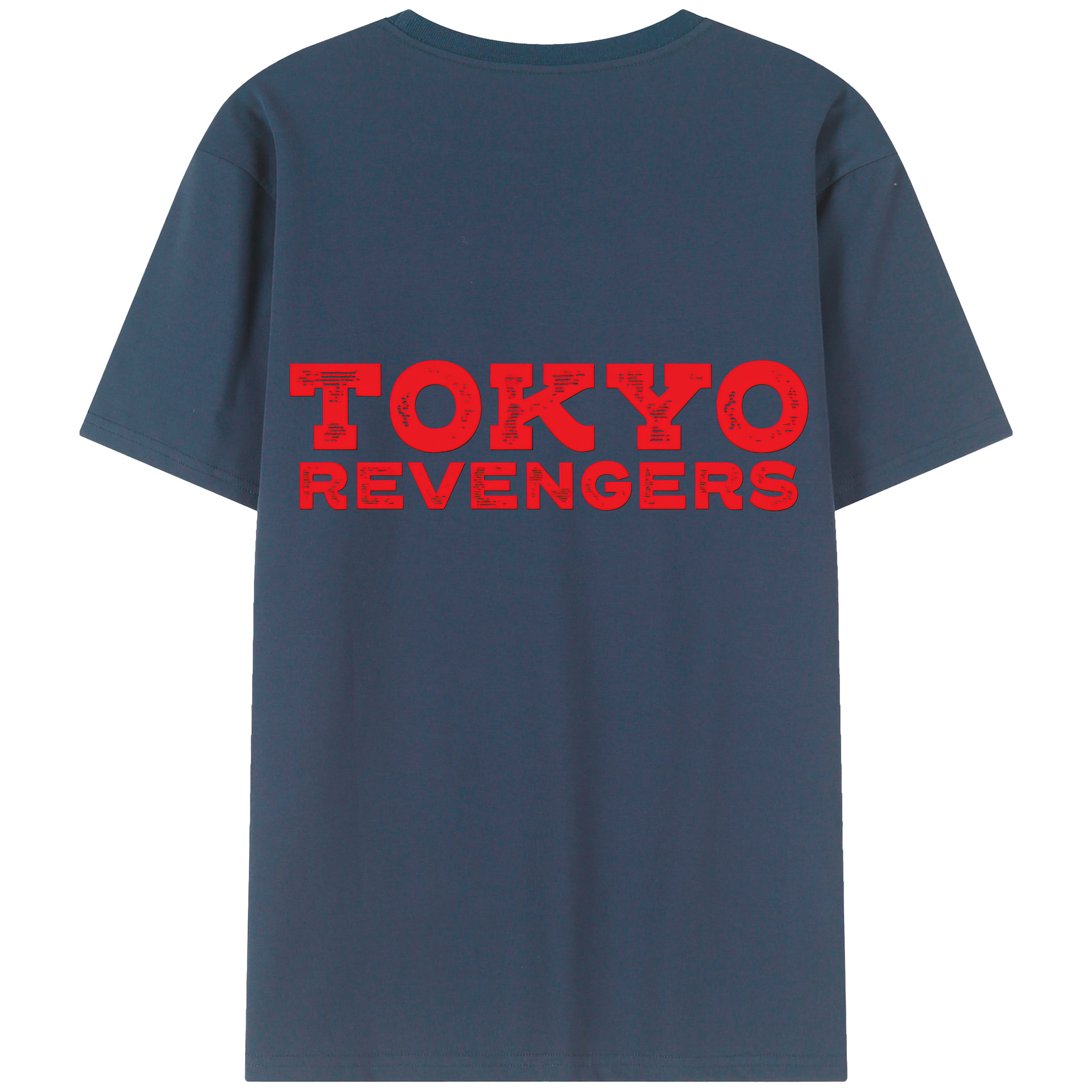 （画像用） 東京リベンジャーズ Tokyo Revengers 綿100％ メンズ半袖Tシャツ（バックプリント） 通気性