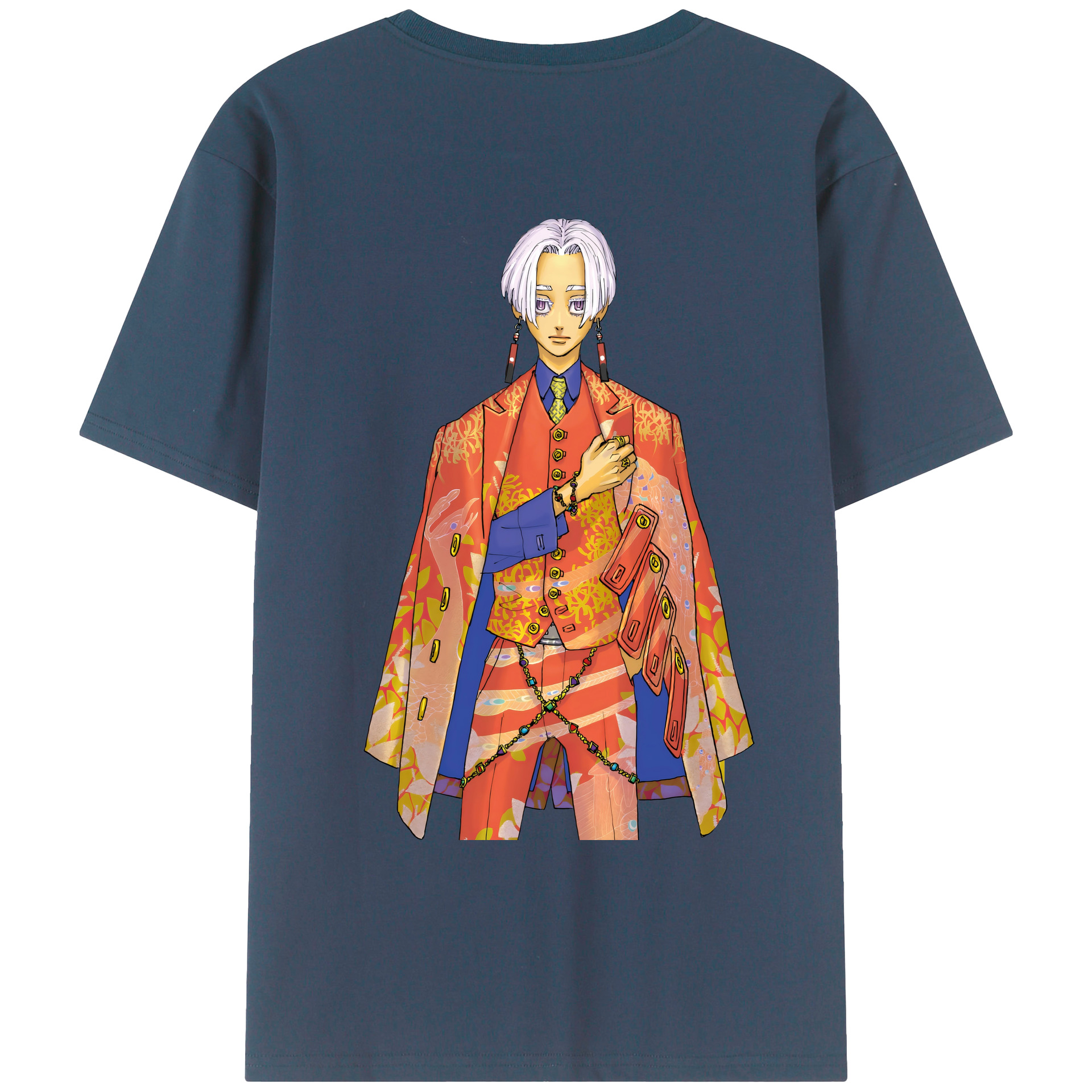 （画像用） 東京リベンジャーズ Tokyo Revengers 綿100％ メンズ半袖Tシャツ（バックプリント） 通気性