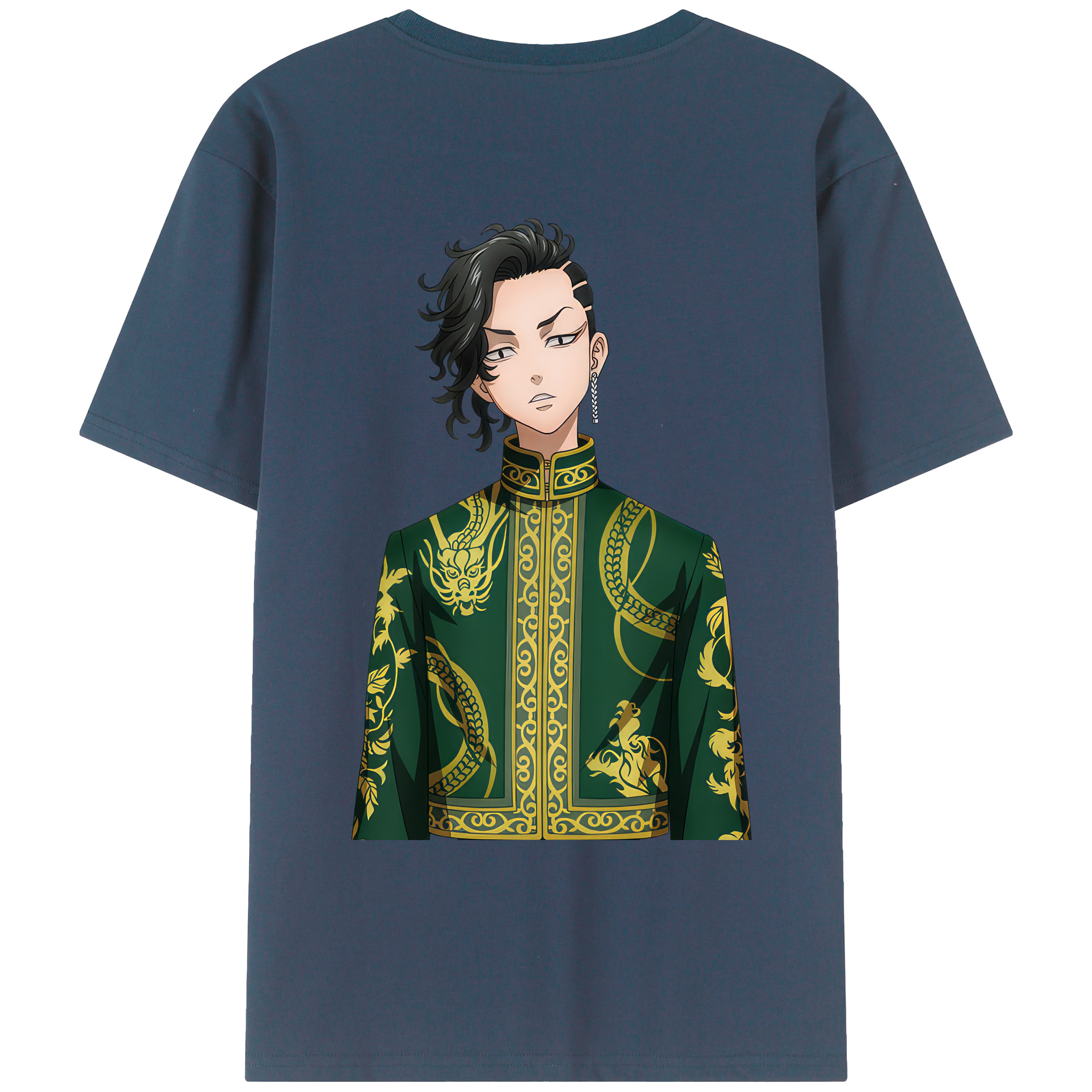 （画像用） 東京リベンジャーズ Tokyo Revengers 綿100％ メンズ半袖Tシャツ（バックプリント） 通気性