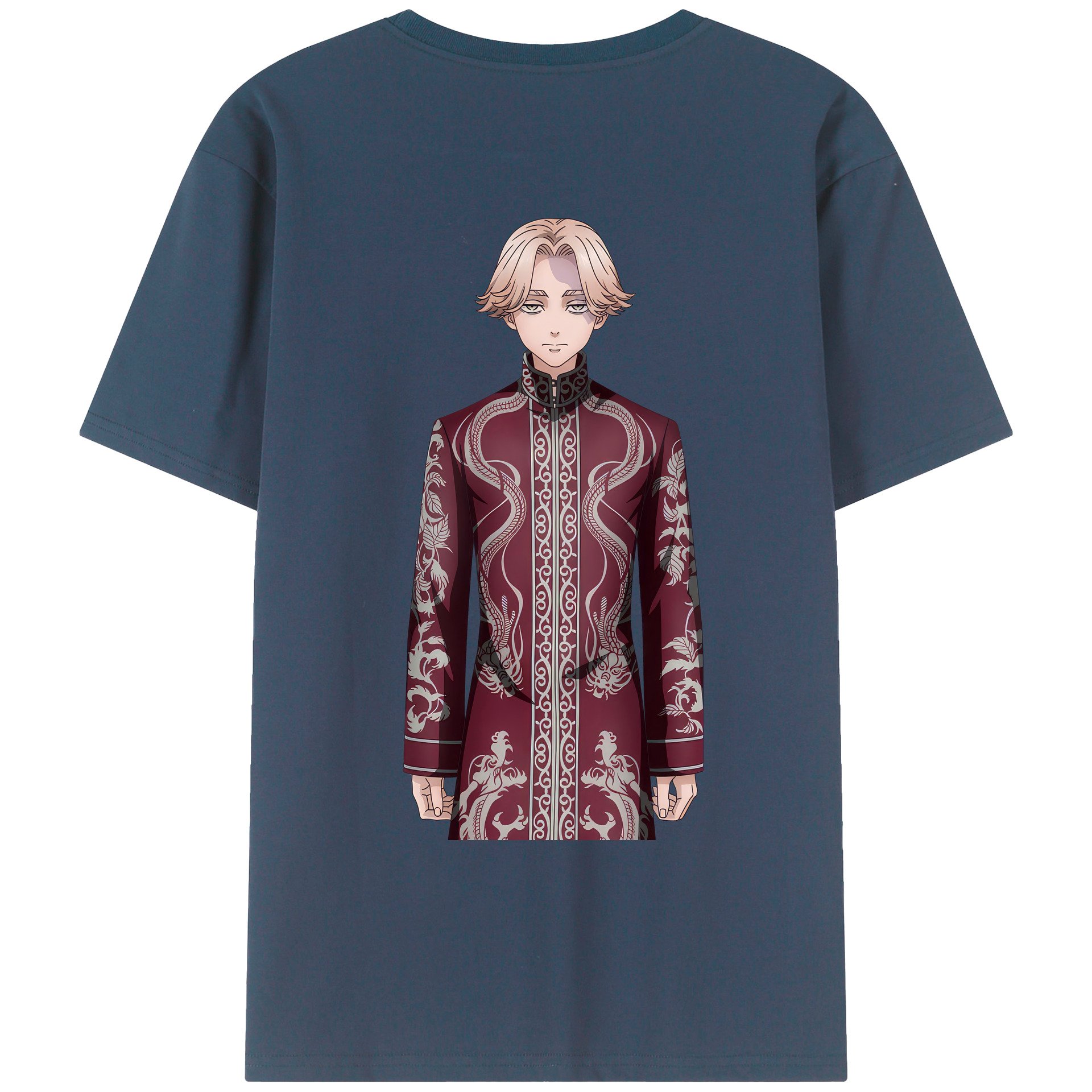 （画像用） 東京リベンジャーズ Tokyo Revengers 綿100％ メンズ半袖Tシャツ（バックプリント） 通気性