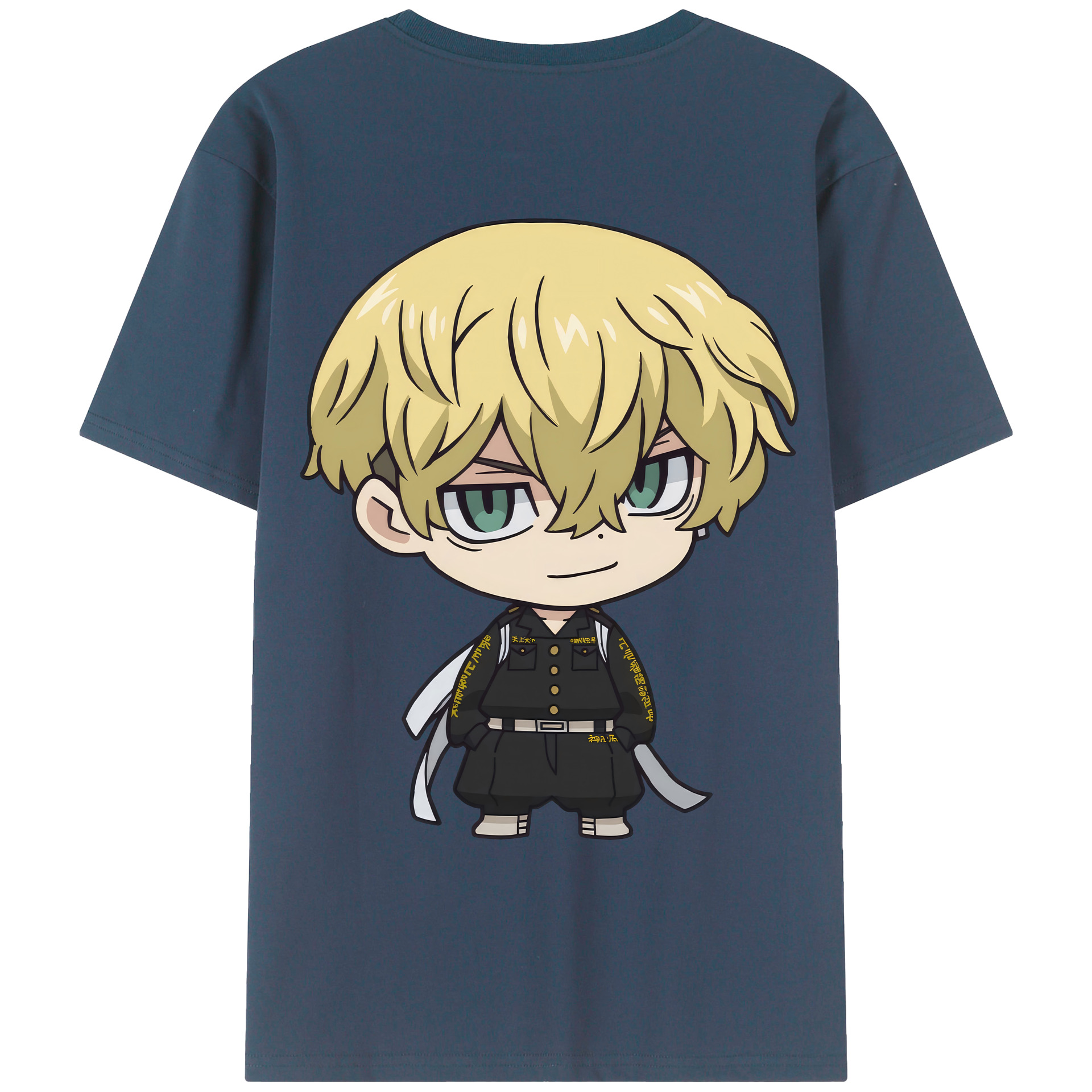 （画像用） 東京リベンジャーズ Tokyo Revengers 綿100％ メンズ半袖Tシャツ（バックプリント） 通気性