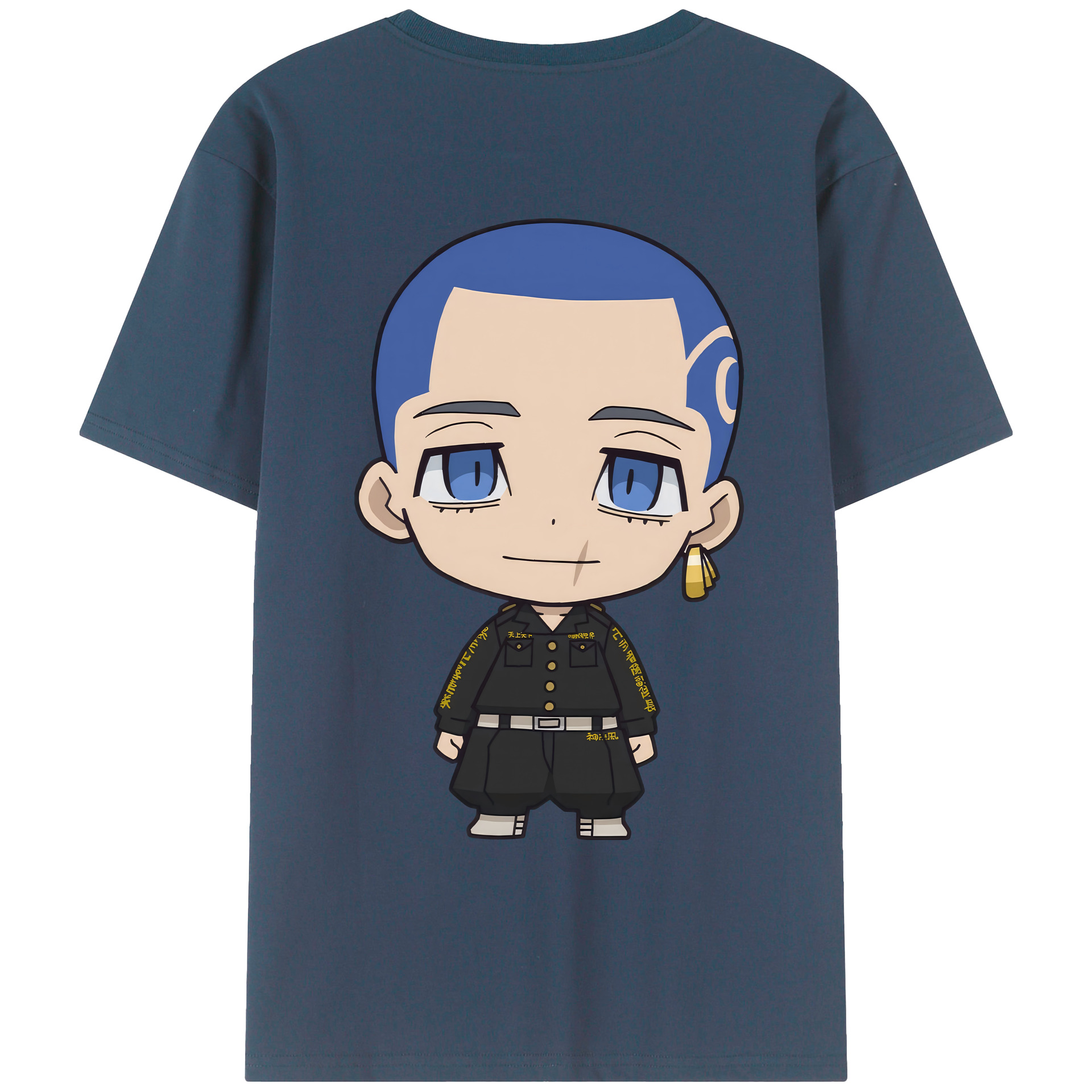 （画像用） 東京リベンジャーズ Tokyo Revengers 綿100％ メンズ半袖Tシャツ（バックプリント） 通気性