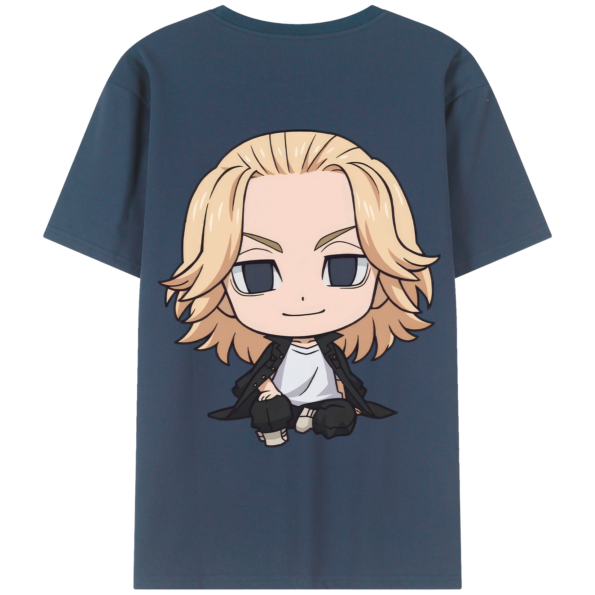 （画像用） 東京リベンジャーズ Tokyo Revengers 綿100％ メンズ半袖Tシャツ（バックプリント） 通気性