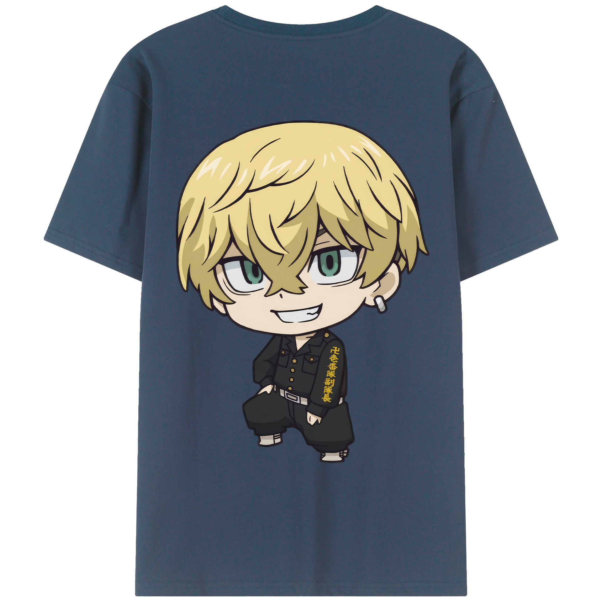 （画像用） 東京リベンジャーズ Tokyo Revengers 綿100％ メンズ半袖Tシャツ（バックプリント） 通気性