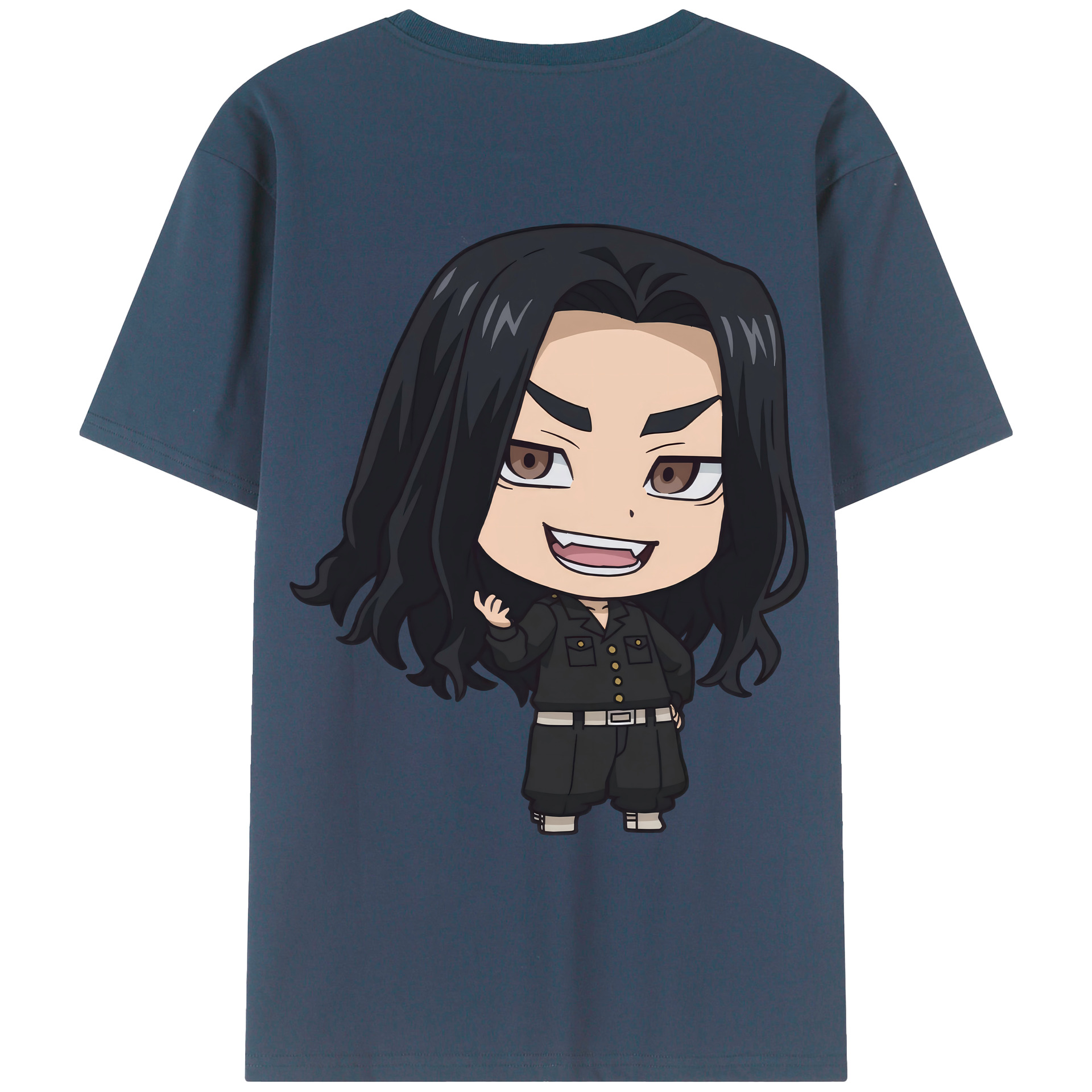 （画像用） 東京リベンジャーズ Tokyo Revengers 綿100％ メンズ半袖Tシャツ（バックプリント） 通気性