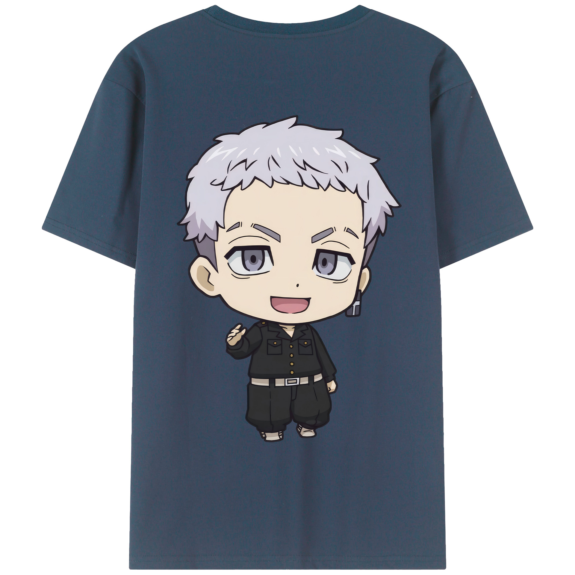 （画像用） 東京リベンジャーズ Tokyo Revengers 綿100％ メンズ半袖Tシャツ（バックプリント） 通気性