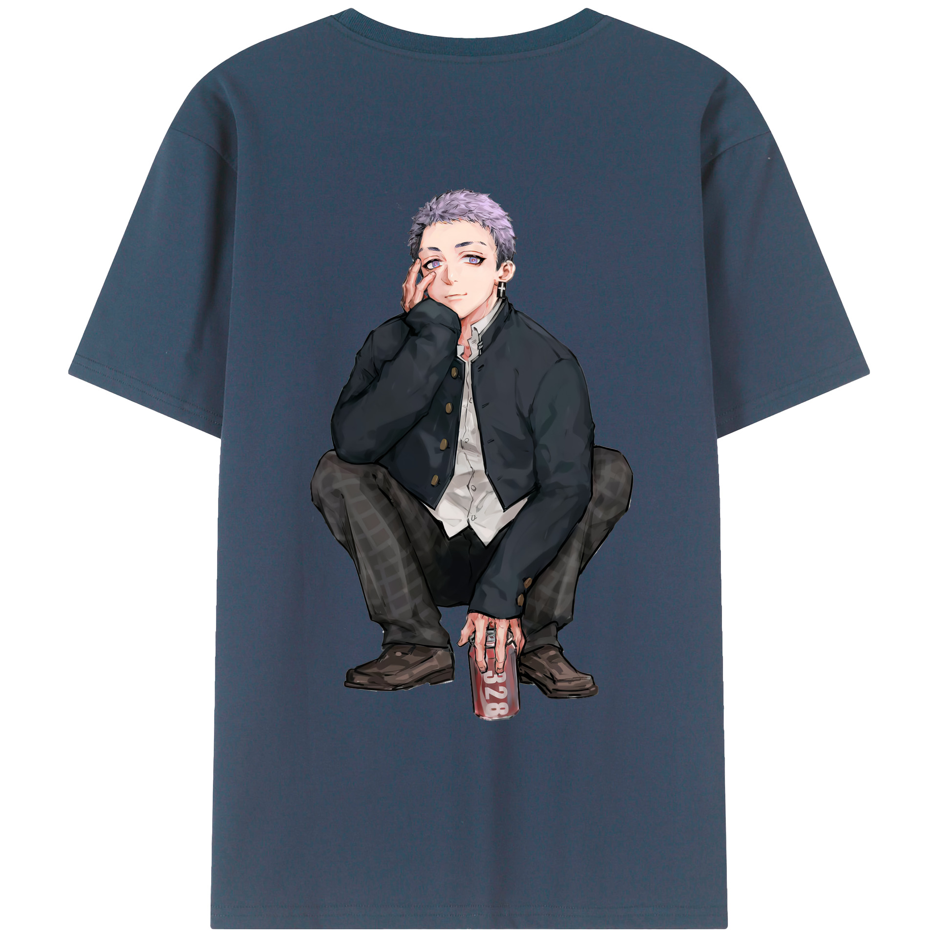（画像用） 東京リベンジャーズ Tokyo Revengers 綿100％ メンズ半袖Tシャツ（バックプリント） 通気性