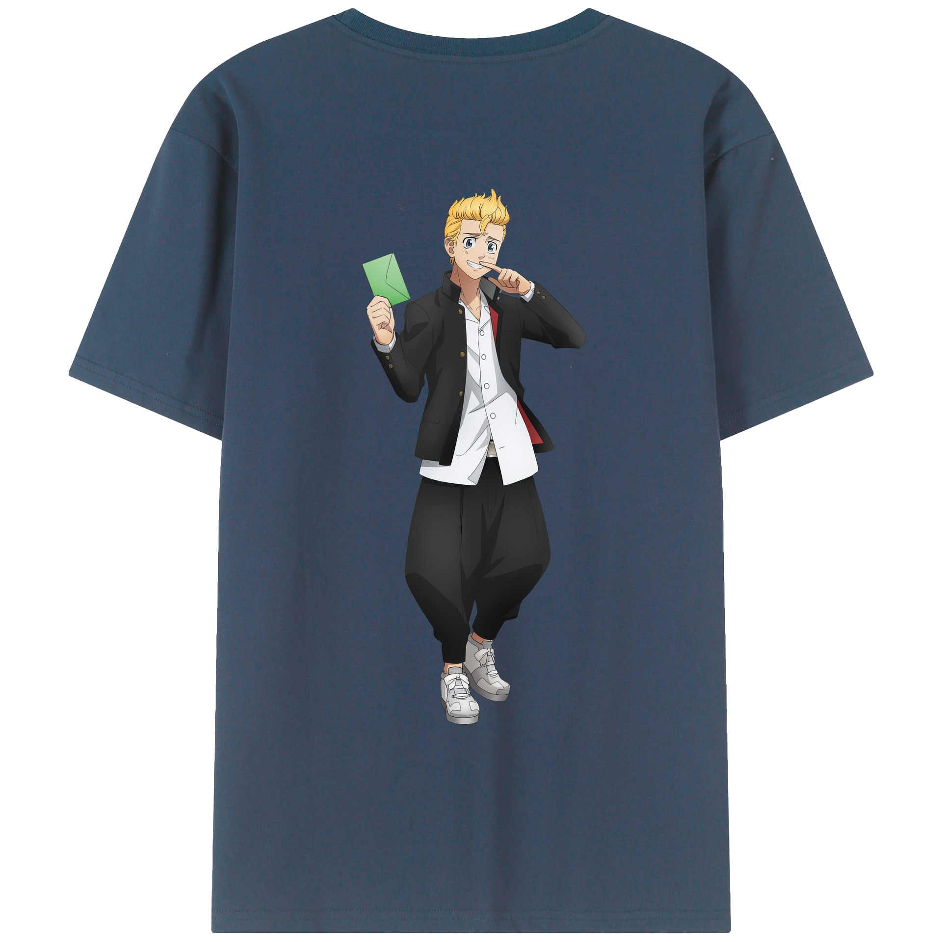 （画像用） 東京リベンジャーズ Tokyo Revengers 綿100％ メンズ半袖Tシャツ（バックプリント） 通気性