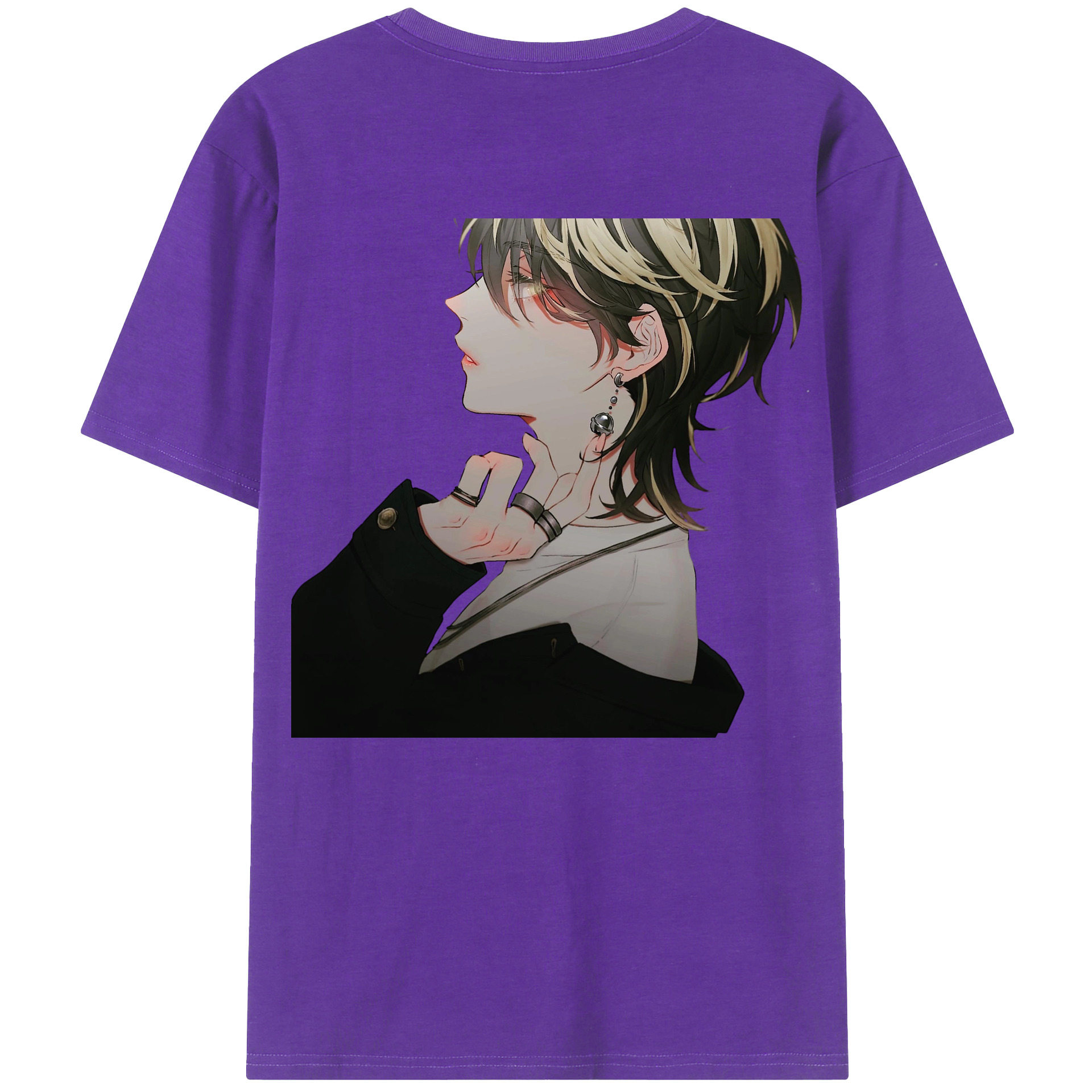 （画像用） 東京リベンジャーズ Tokyo Revengers 綿100％ メンズ半袖Tシャツ（バックプリント） 通気性