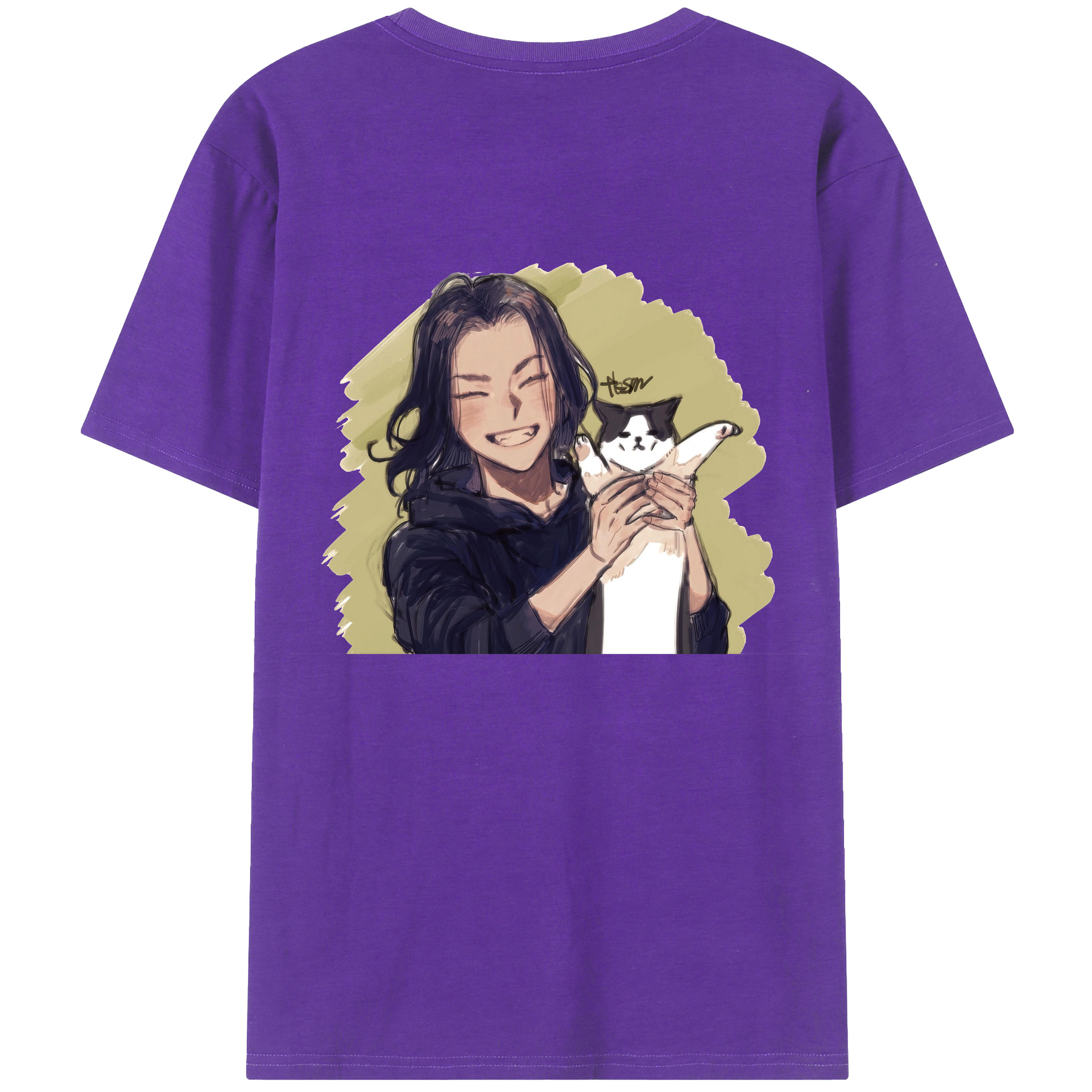 （画像用） 東京リベンジャーズ Tokyo Revengers 綿100％ メンズ半袖Tシャツ（バックプリント） 通気性