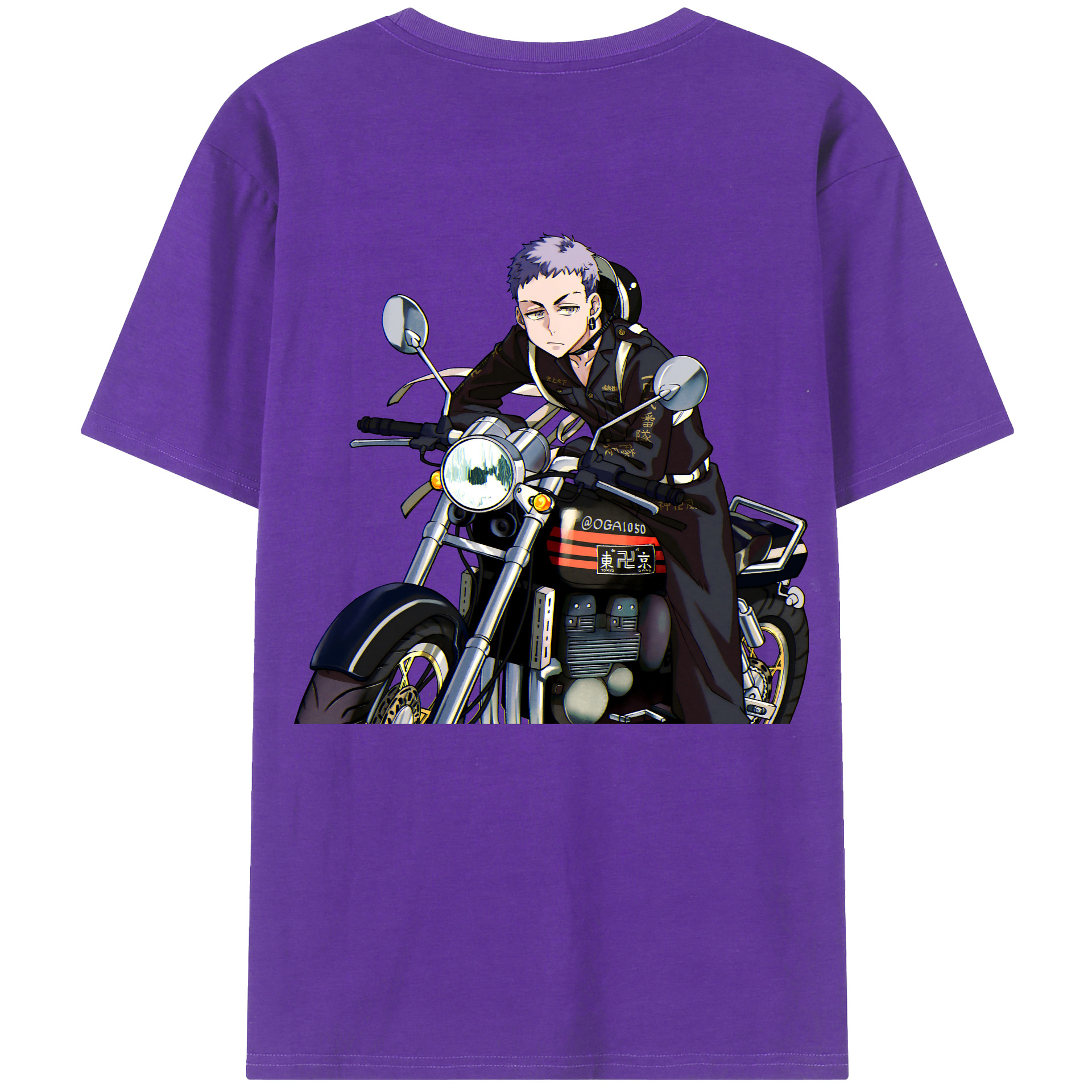（画像用） 東京リベンジャーズ Tokyo Revengers 綿100％ メンズ半袖Tシャツ（バックプリント） 通気性