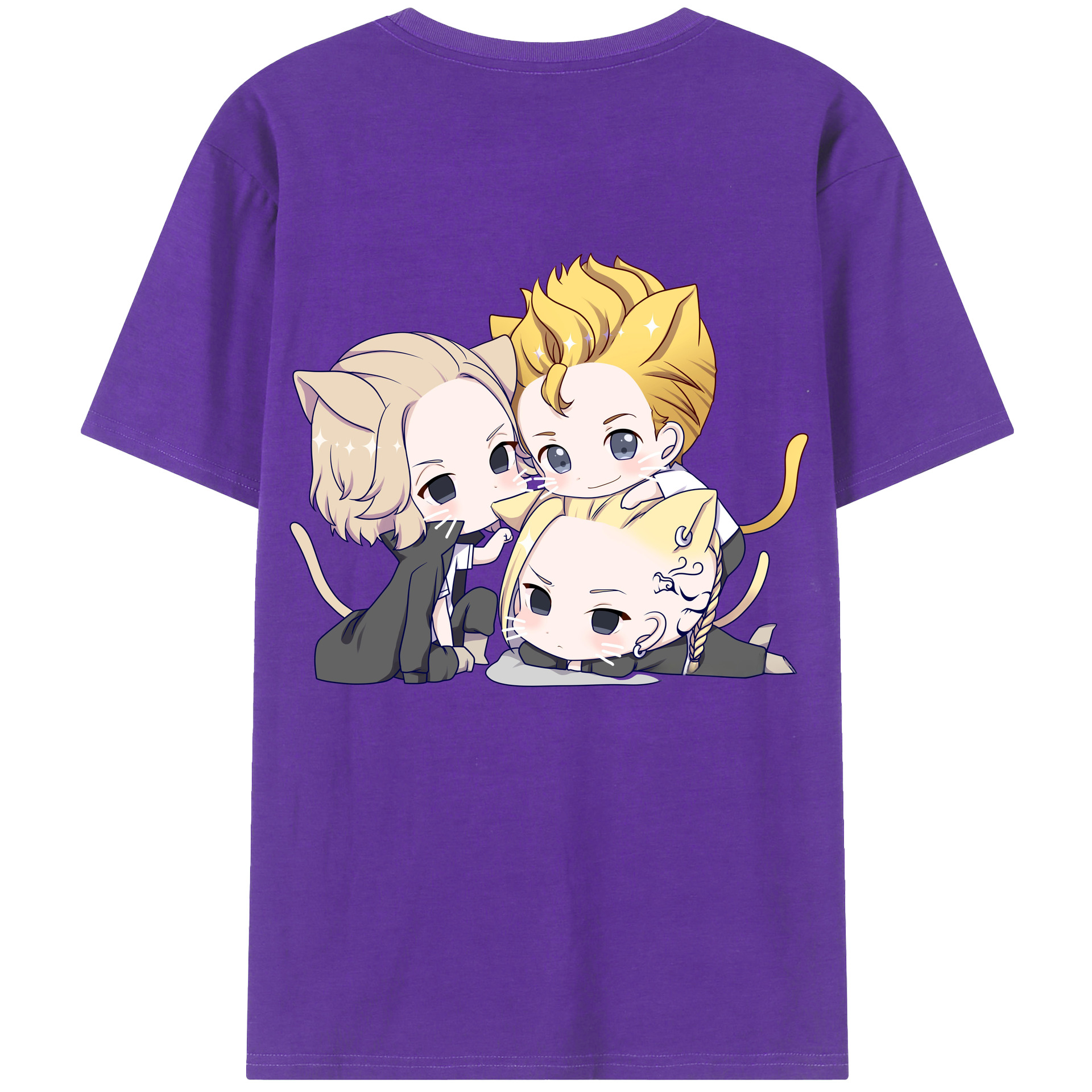 （画像用） 東京リベンジャーズ Tokyo Revengers 綿100％ メンズ半袖Tシャツ（バックプリント） 通気性