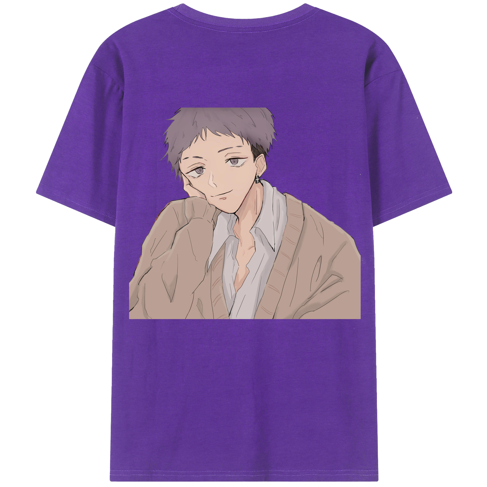 （画像用） 東京リベンジャーズ Tokyo Revengers 綿100％ メンズ半袖Tシャツ（バックプリント） 通気性