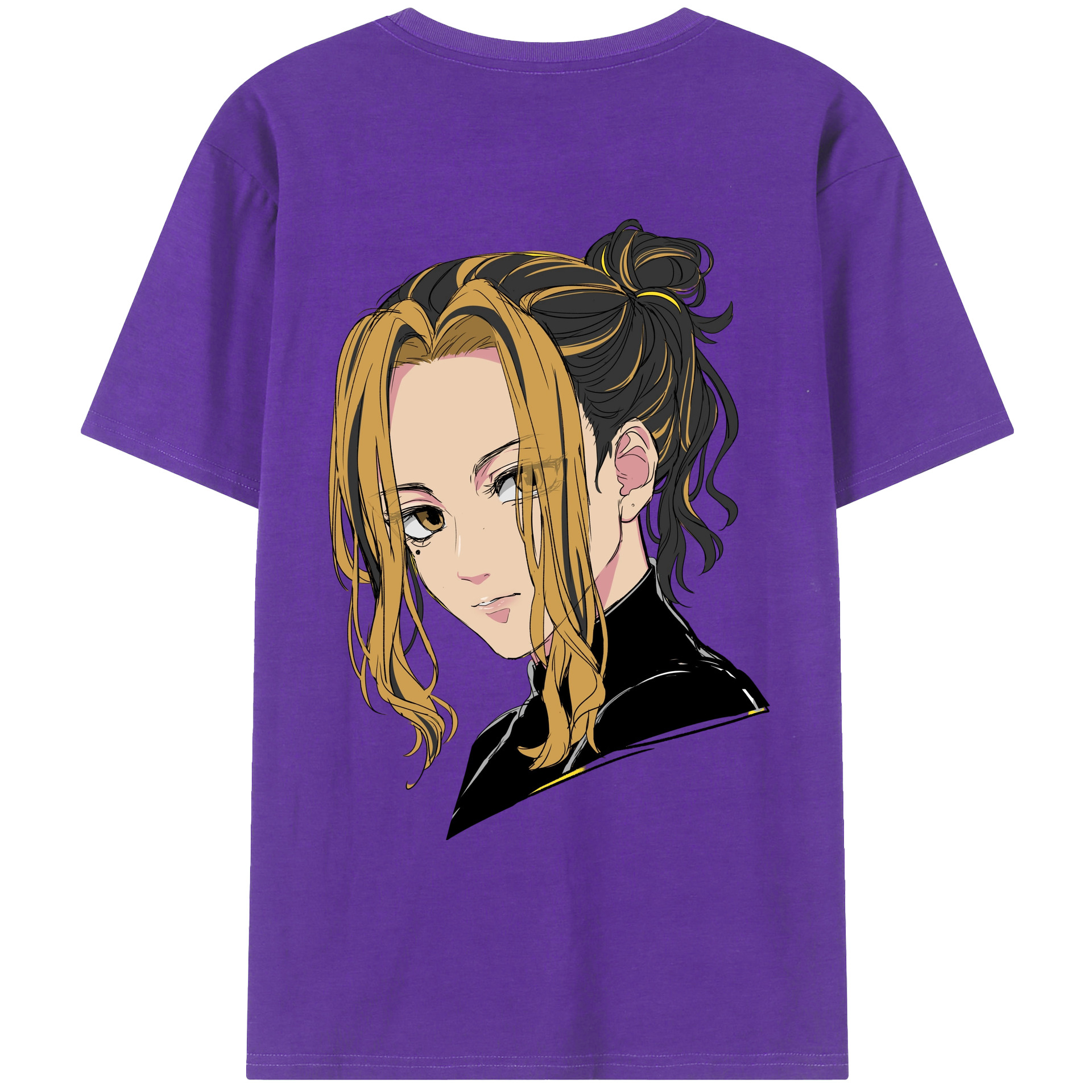 （画像用） 東京リベンジャーズ Tokyo Revengers 綿100％ メンズ半袖Tシャツ（バックプリント） 通気性