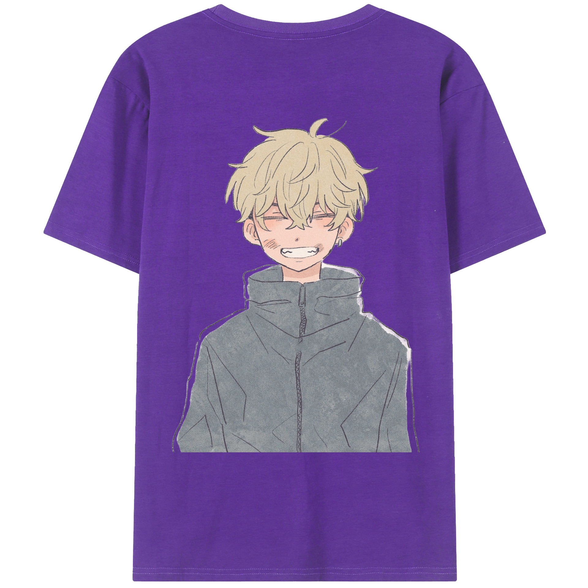 （画像用） 東京リベンジャーズ Tokyo Revengers 綿100％ メンズ半袖Tシャツ（バックプリント） 通気性