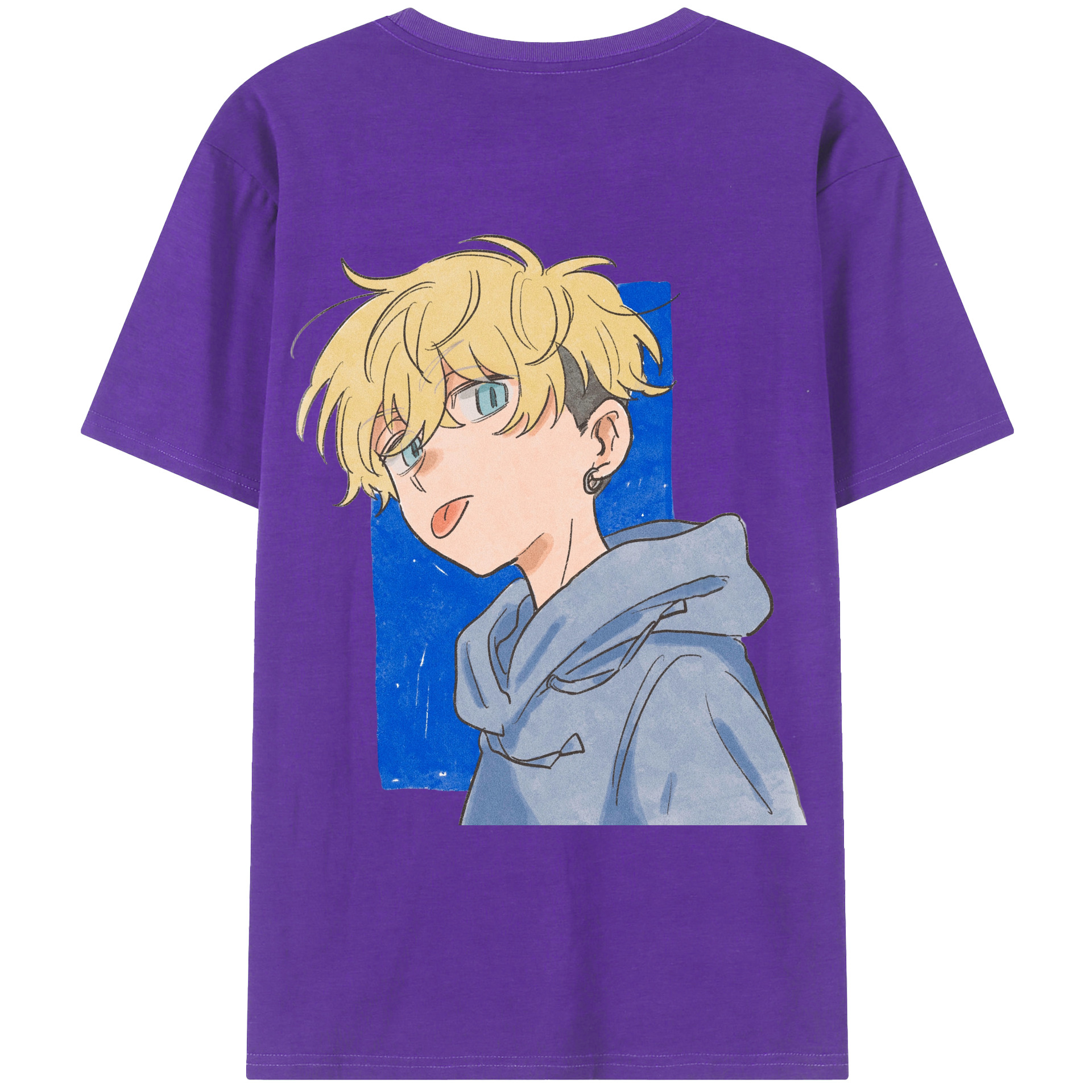 （画像用） 東京リベンジャーズ Tokyo Revengers 綿100％ メンズ半袖Tシャツ（バックプリント） 通気性