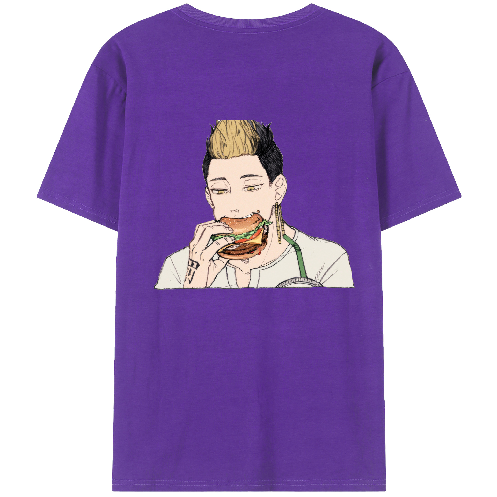 （画像用） 東京リベンジャーズ Tokyo Revengers 綿100％ メンズ半袖Tシャツ（バックプリント） 通気性