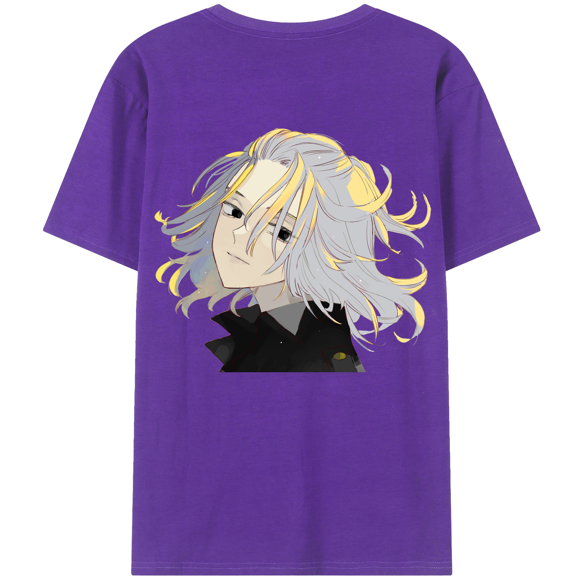 （画像用） 東京リベンジャーズ Tokyo Revengers 綿100％ メンズ半袖Tシャツ（バックプリント） 通気性