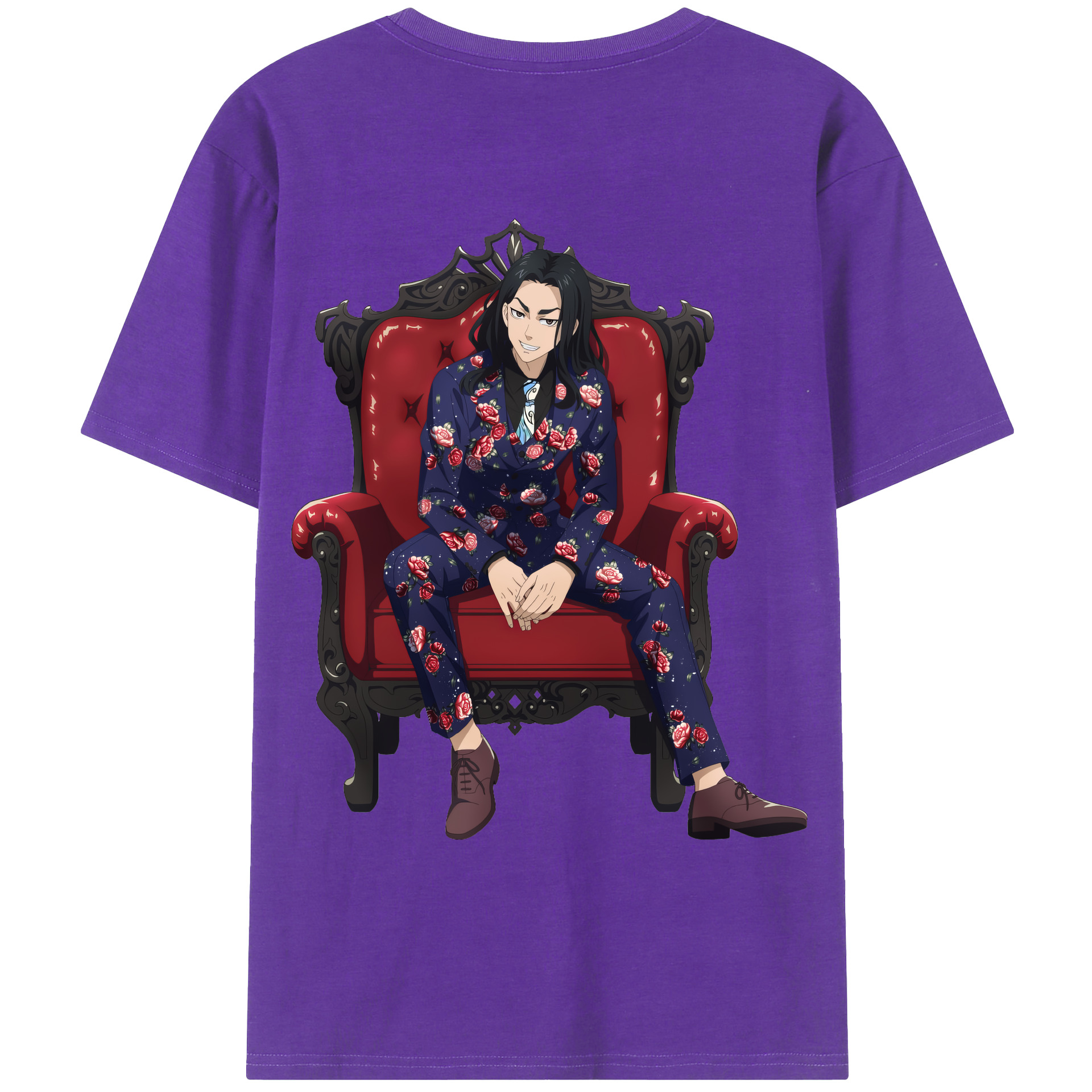 （画像用） 東京リベンジャーズ Tokyo Revengers 綿100％ メンズ半袖Tシャツ（バックプリント） 通気性