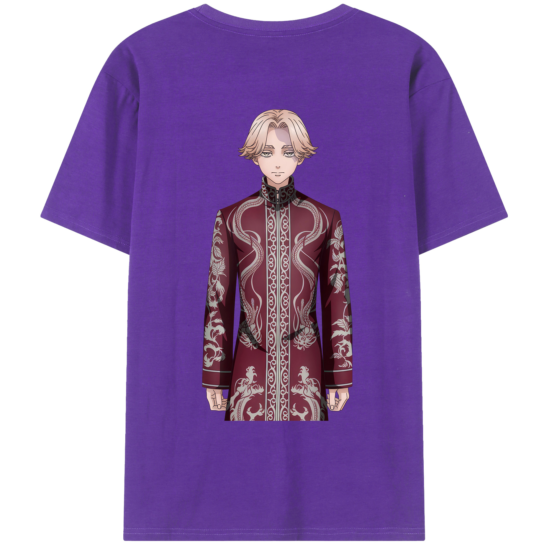 （画像用） 東京リベンジャーズ Tokyo Revengers 綿100％ メンズ半袖Tシャツ（バックプリント） 通気性