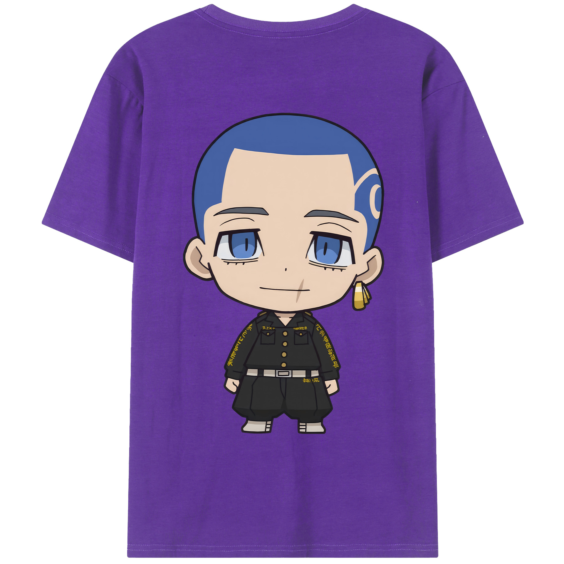 （画像用） 東京リベンジャーズ Tokyo Revengers 綿100％ メンズ半袖Tシャツ（バックプリント） 通気性