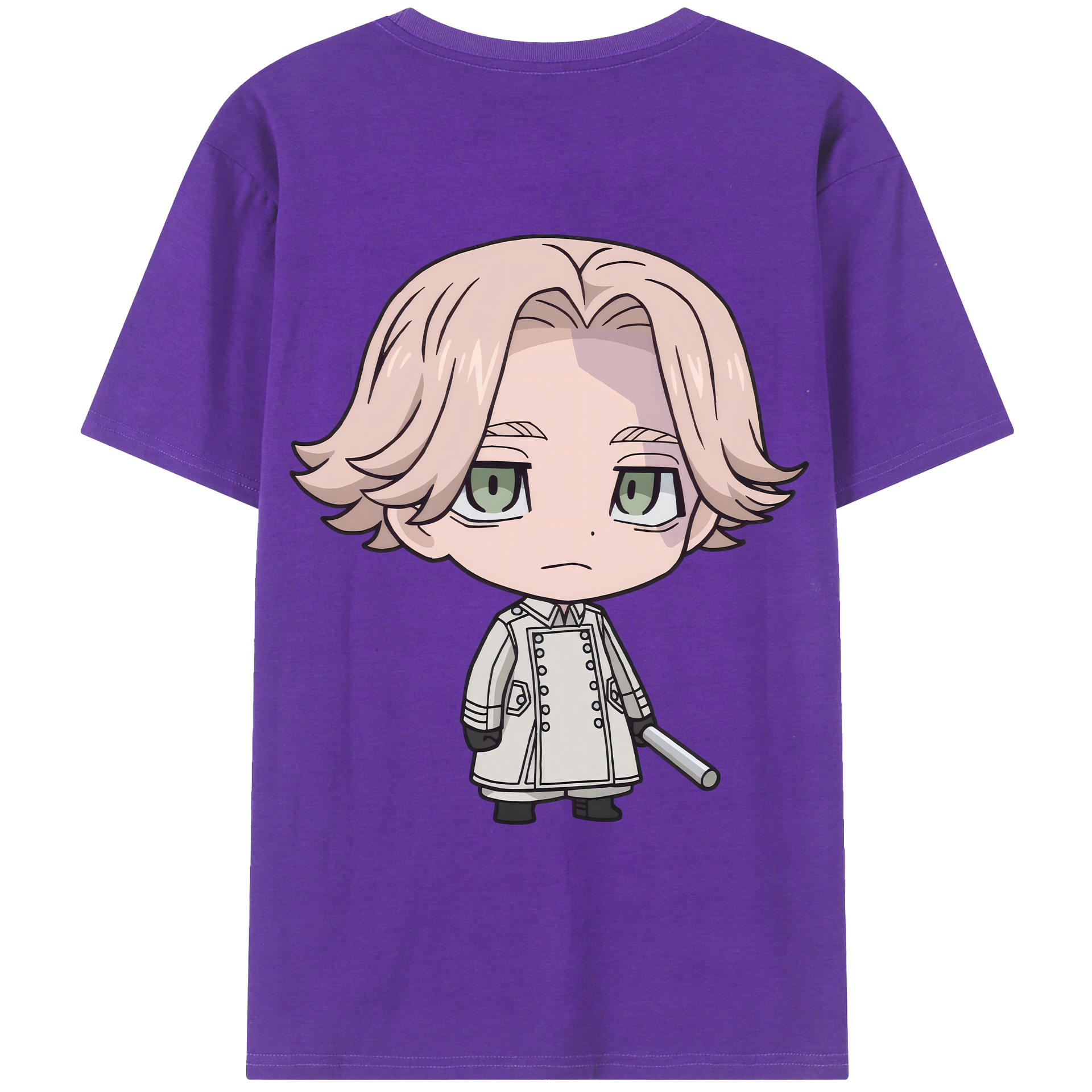 （画像用） 東京リベンジャーズ Tokyo Revengers 綿100％ メンズ半袖Tシャツ（バックプリント） 通気性