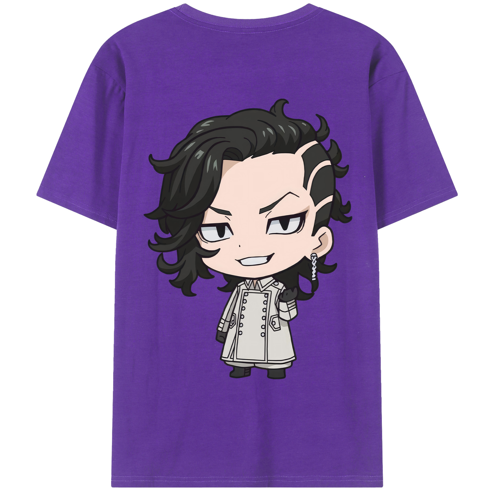 （画像用） 東京リベンジャーズ Tokyo Revengers 綿100％ メンズ半袖Tシャツ（バックプリント） 通気性