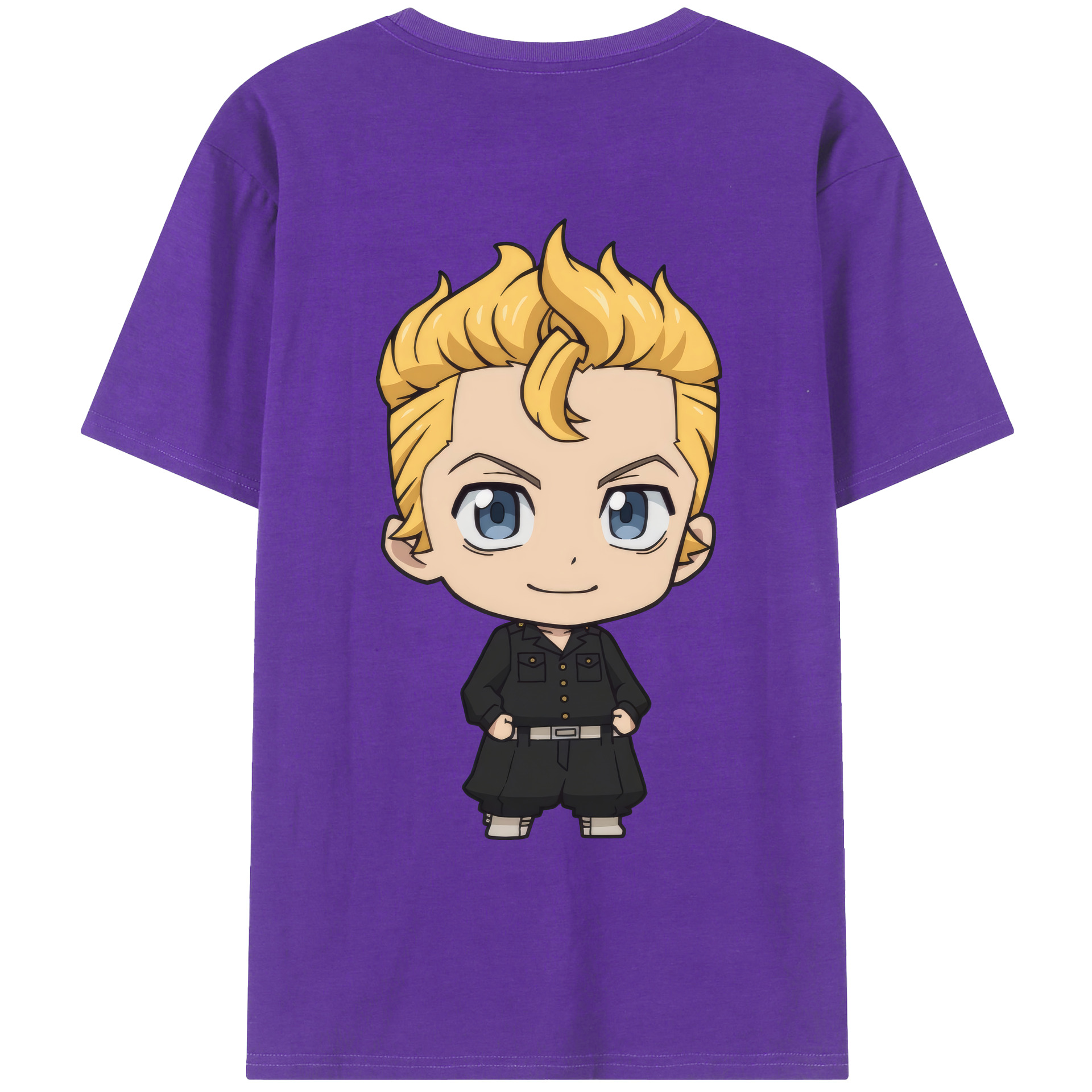 （画像用） 東京リベンジャーズ Tokyo Revengers 綿100％ メンズ半袖Tシャツ（バックプリント） 通気性